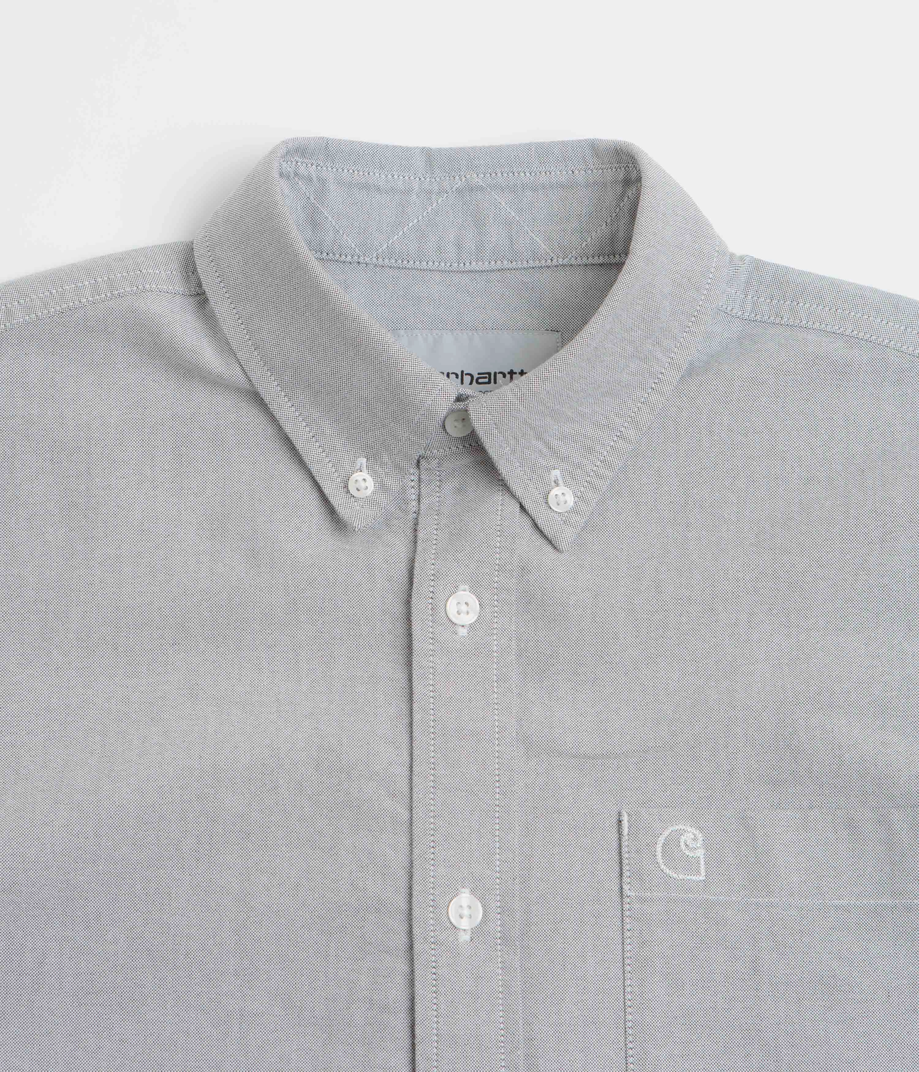 Carhartt Braxton Short Sleeve Shirt - Graphite / Wax Casual Sophistication