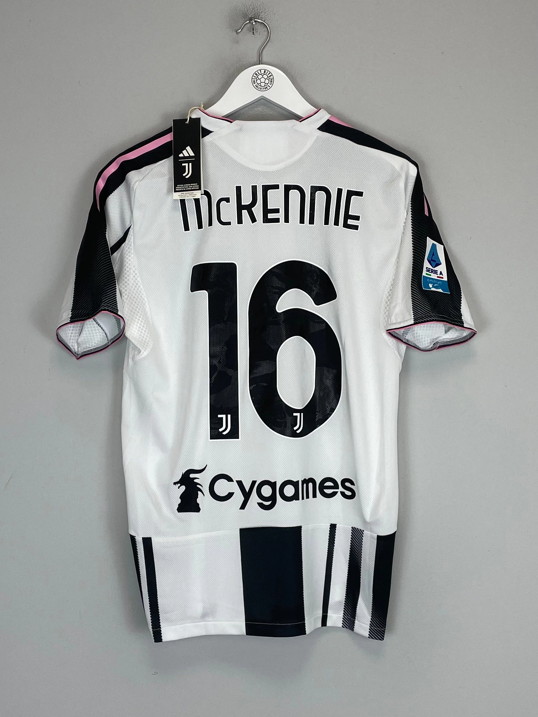 2025/26 JUVENTUS MCKENNIE #16 *AUTHENTIC* BNWT HOME SHIRT (M) ADIDAS Muscle Motion Sport Ready