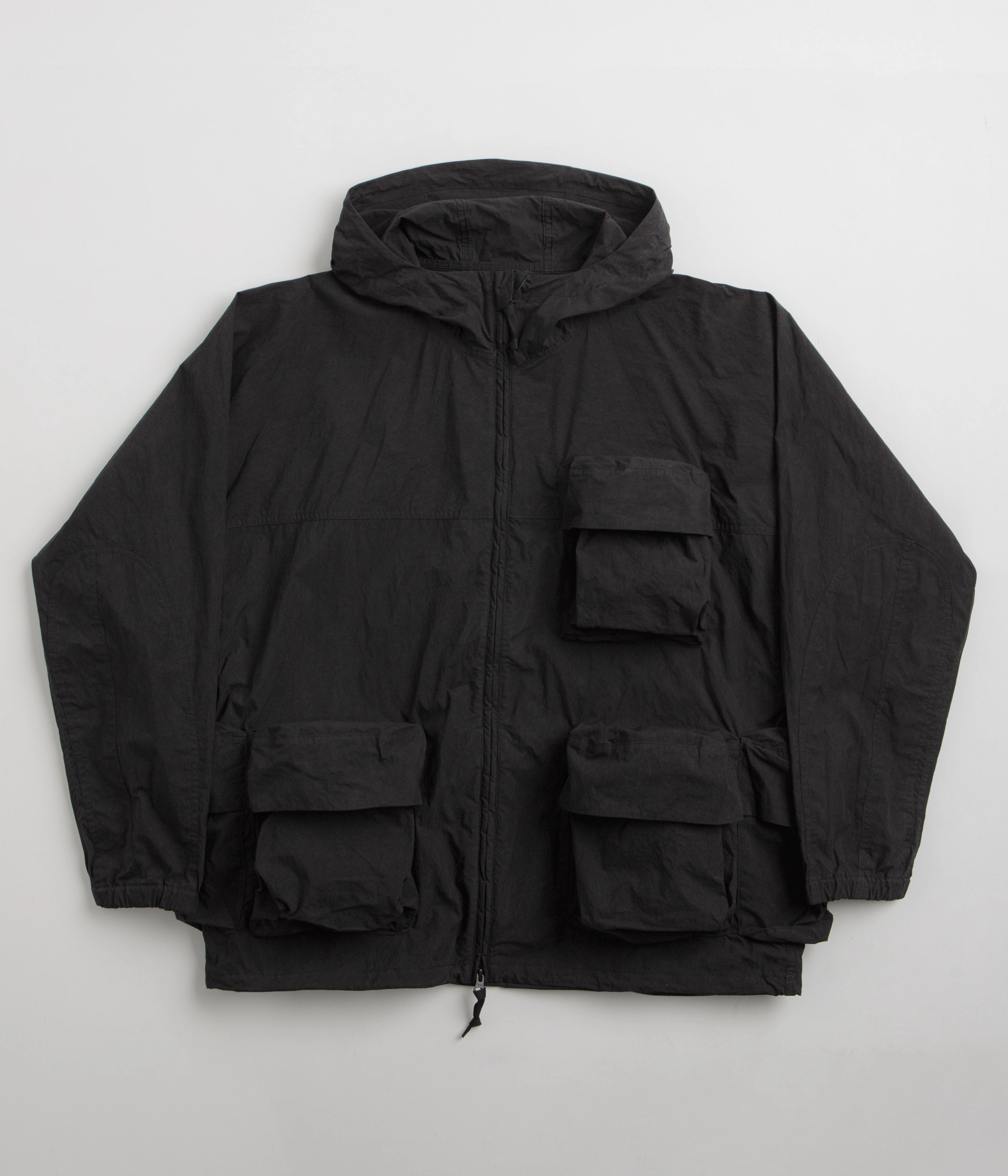 Snow Peak C/N Parka - Black Classic Jacket Fit Sleek Fit