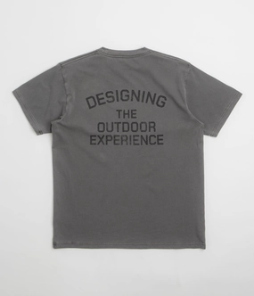 Snow Peak Camping Club T-Shirt - Charcoal Breathable Look ReinforcedShoulderPanels