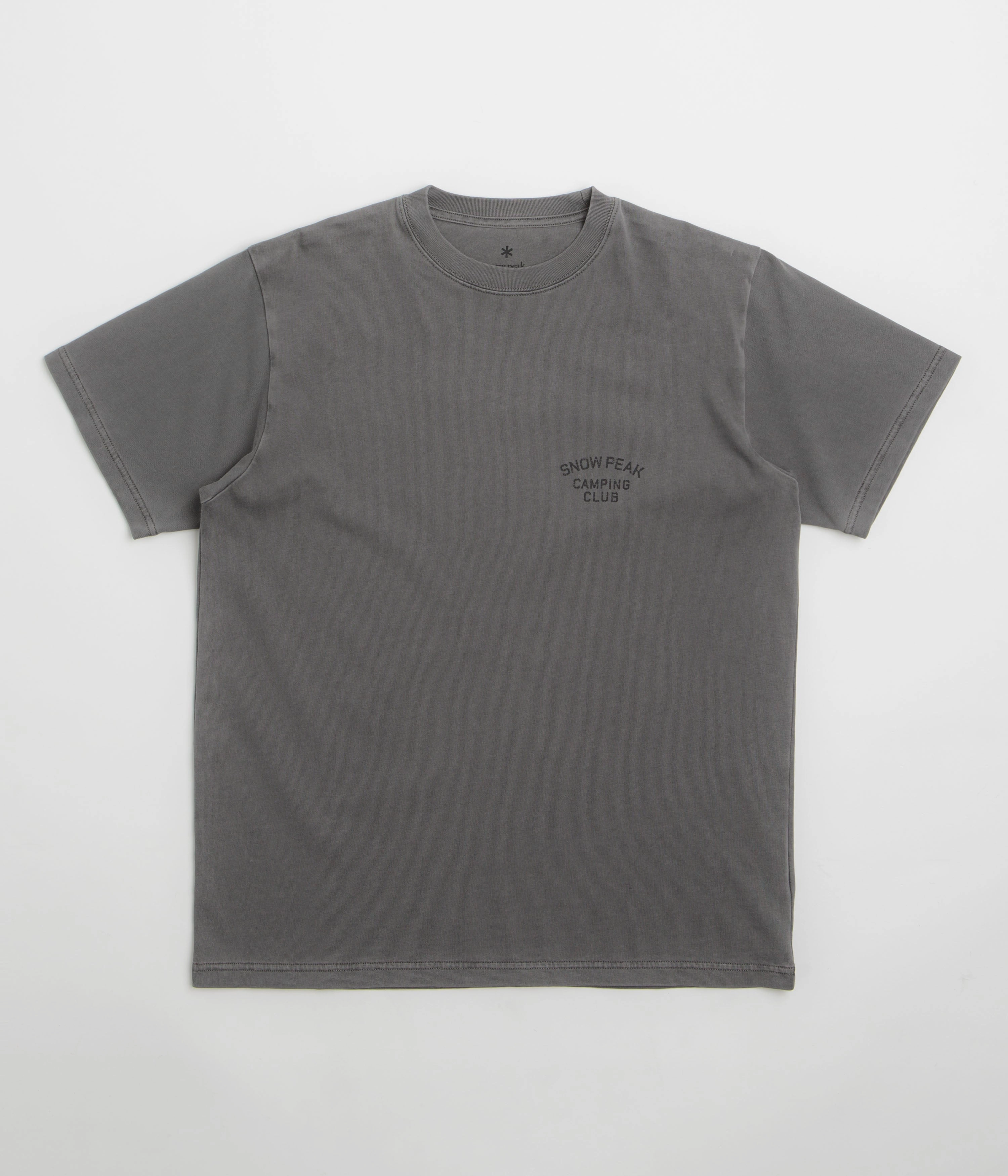 Snow Peak Camping Club T-Shirt - Charcoal AntiStaticLining Indoor Comfort