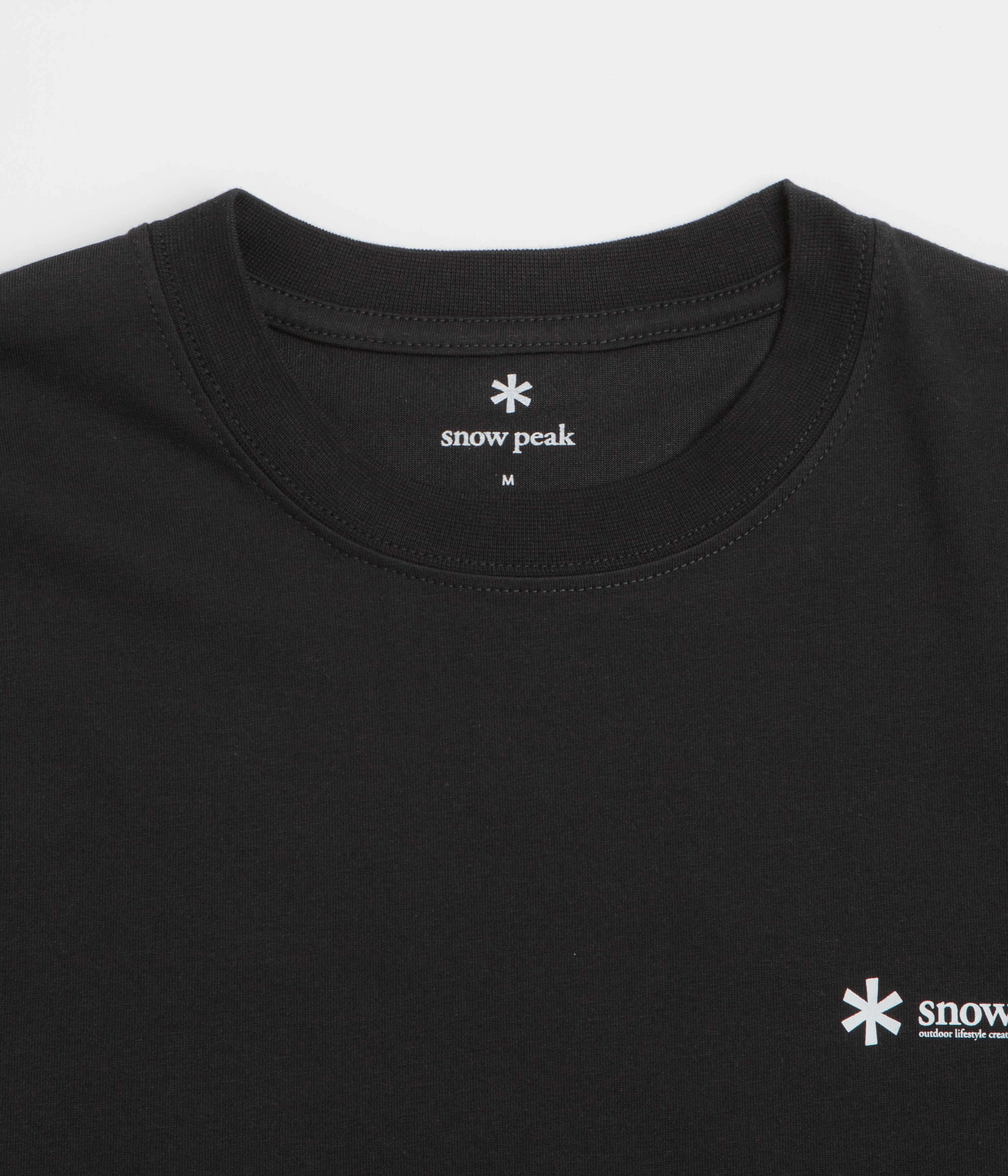 Snow Peak Chest Logo T-Shirt - Black Casual Day Wear