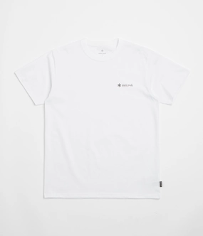 Snow Peak Chest Logo T-Shirt - White polo neck Pocket Design