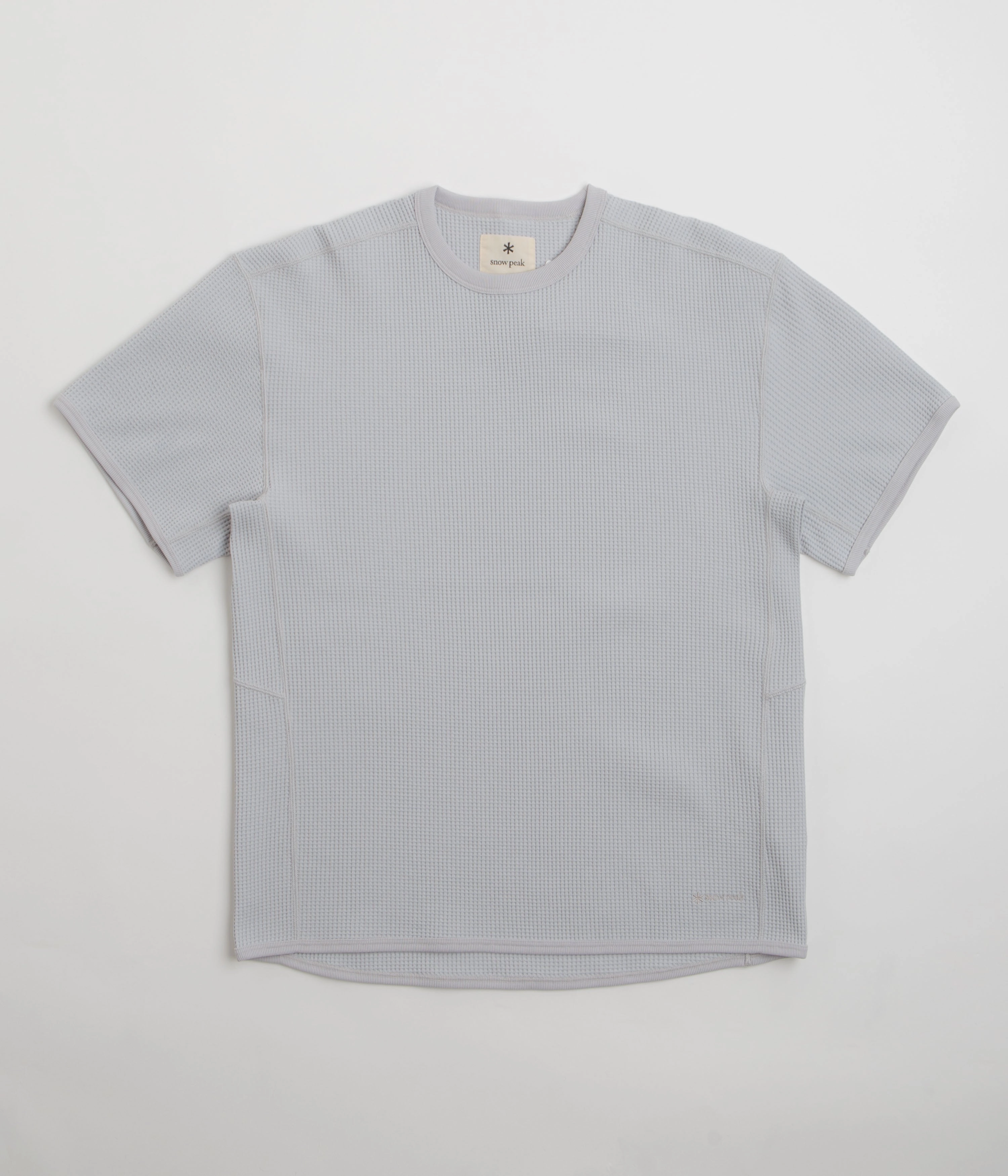 Street Casual Snow Peak Dry Waffle T-Shirt - Light Grey