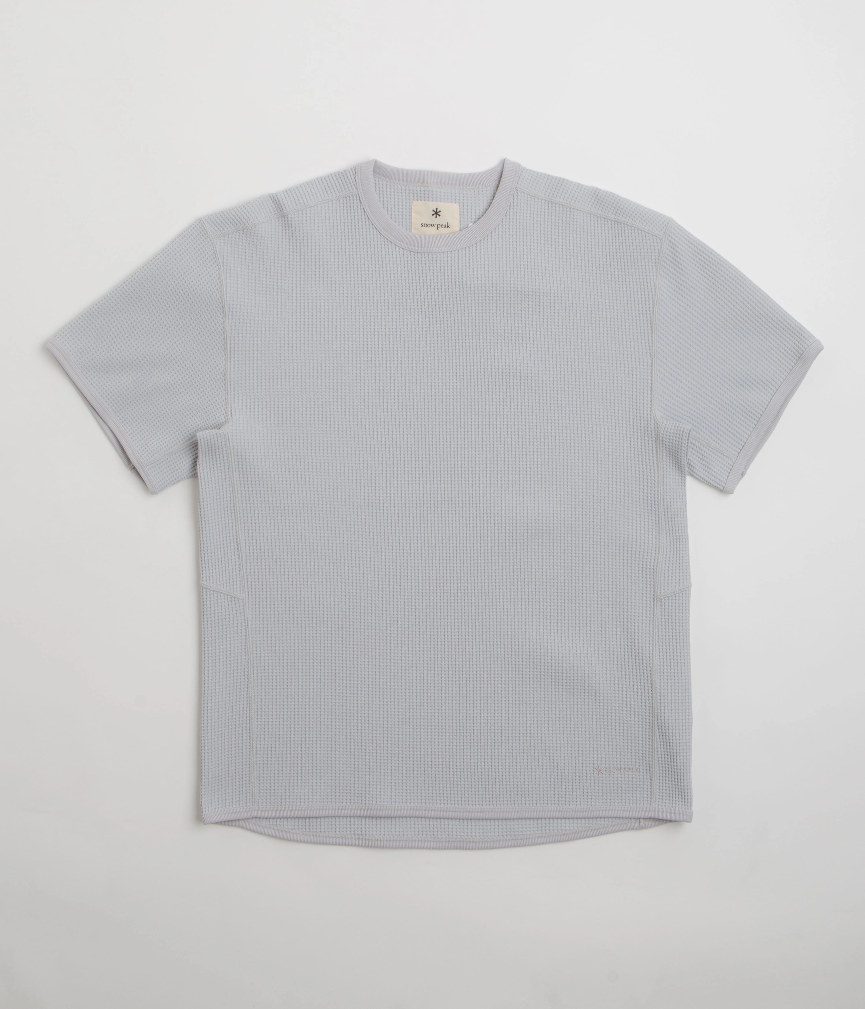 Lightweight Material Lightweight Design Snow Peak Dry Waffle T-Shirt - Light Grey