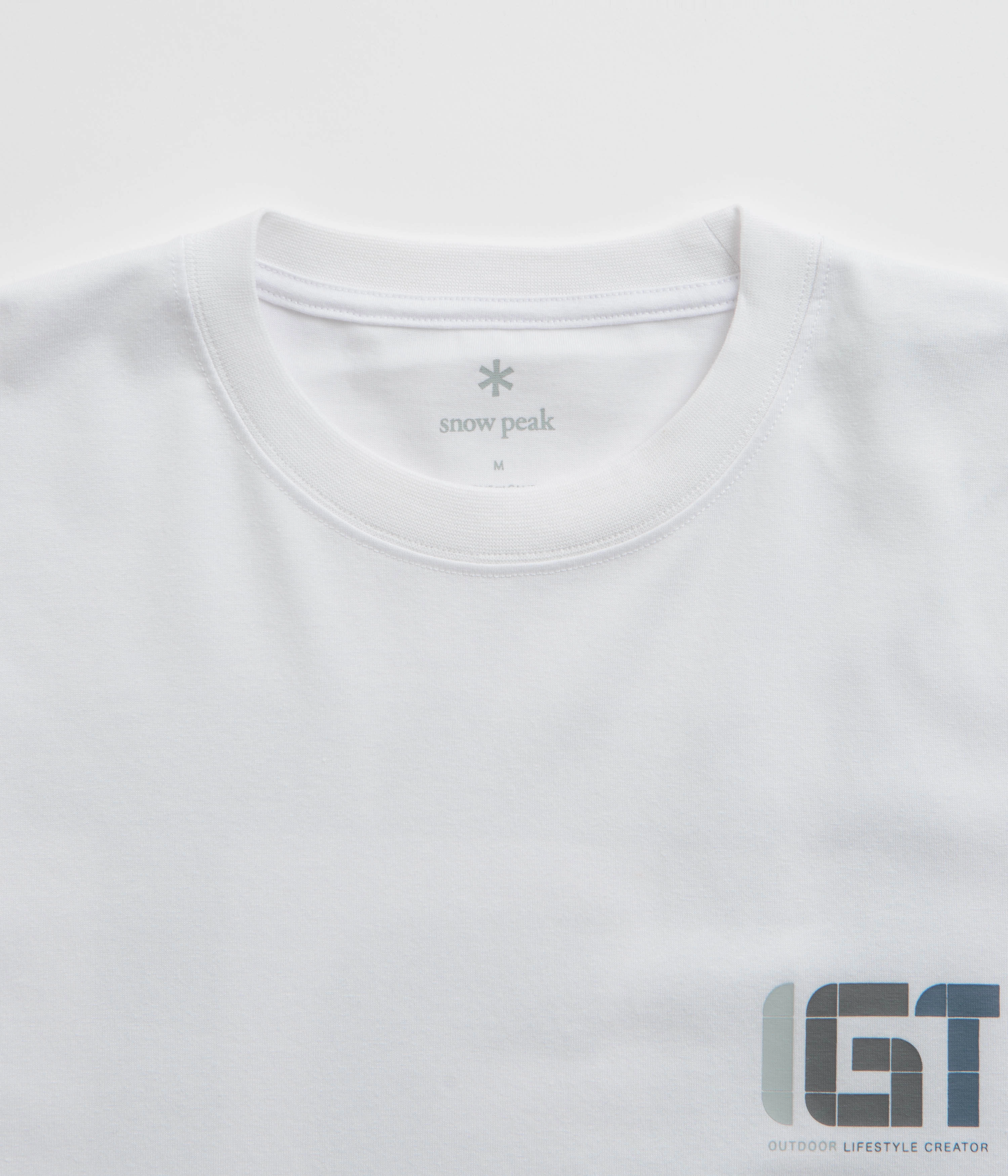 Cozy Feel Daily Comfort Snow Peak IGT Logo T-Shirt - White