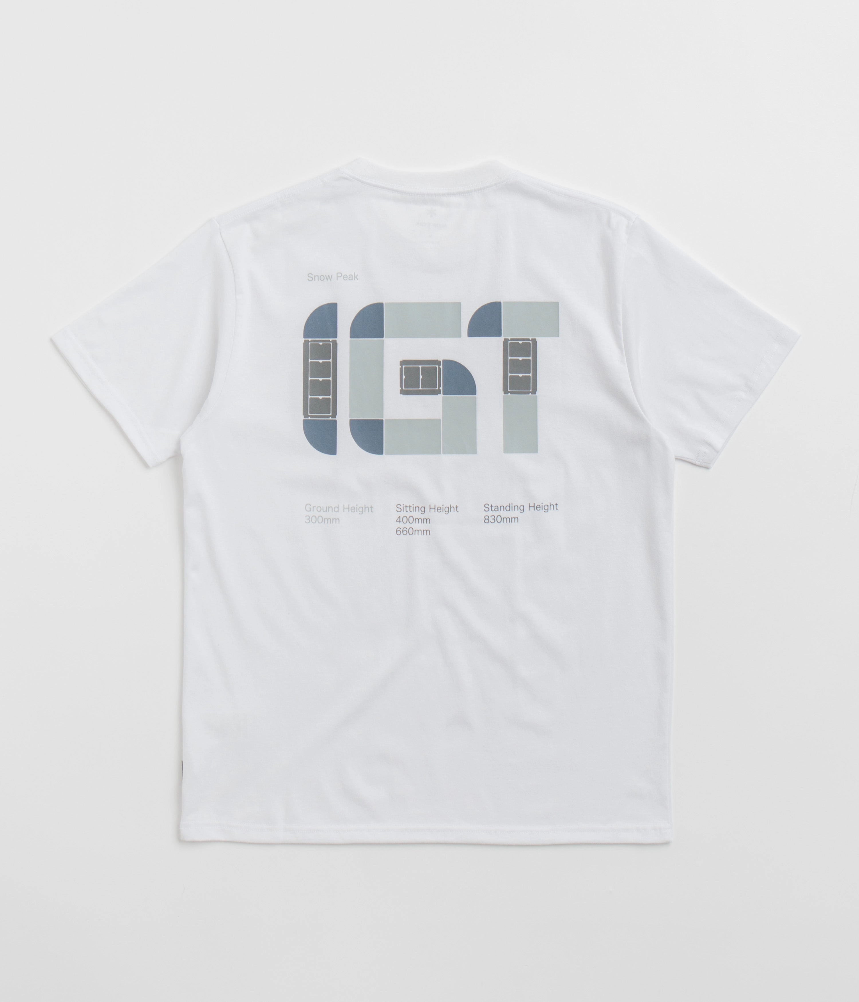 Snow Peak IGT Logo T-Shirt - White Weekend Outfit MultiPly Fabric