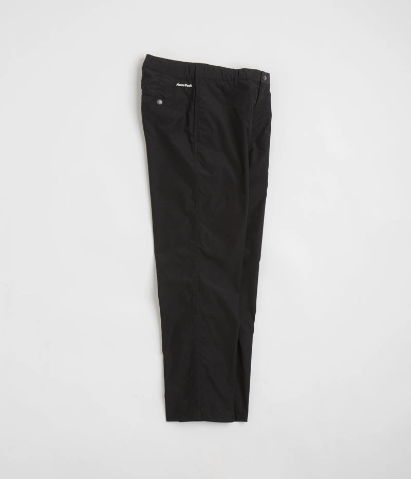 Lightweight insulation High Rise Design Snow Peak Light Mountain Cloth Pants - Black