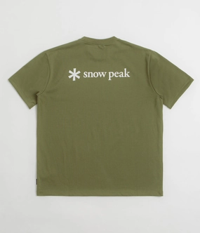 Relaxed Style Snow Peak NSD Back Logo T-Shirt - Olive