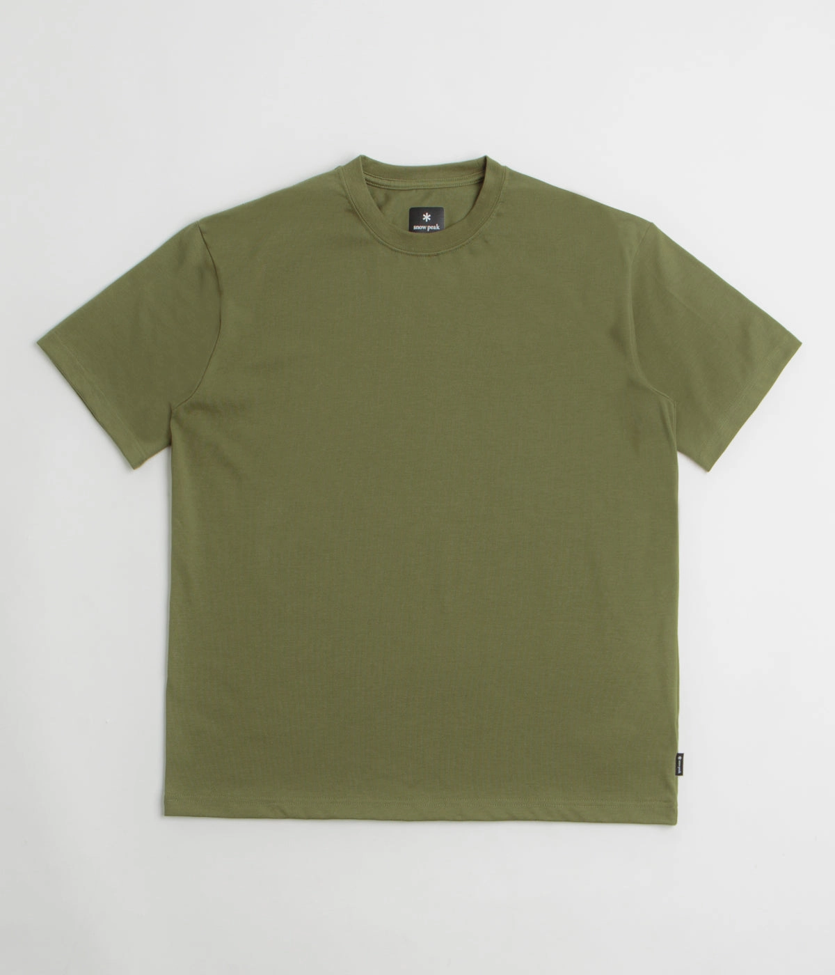 Snow Peak NSD Back Logo T-Shirt - Olive UV Protective Coating