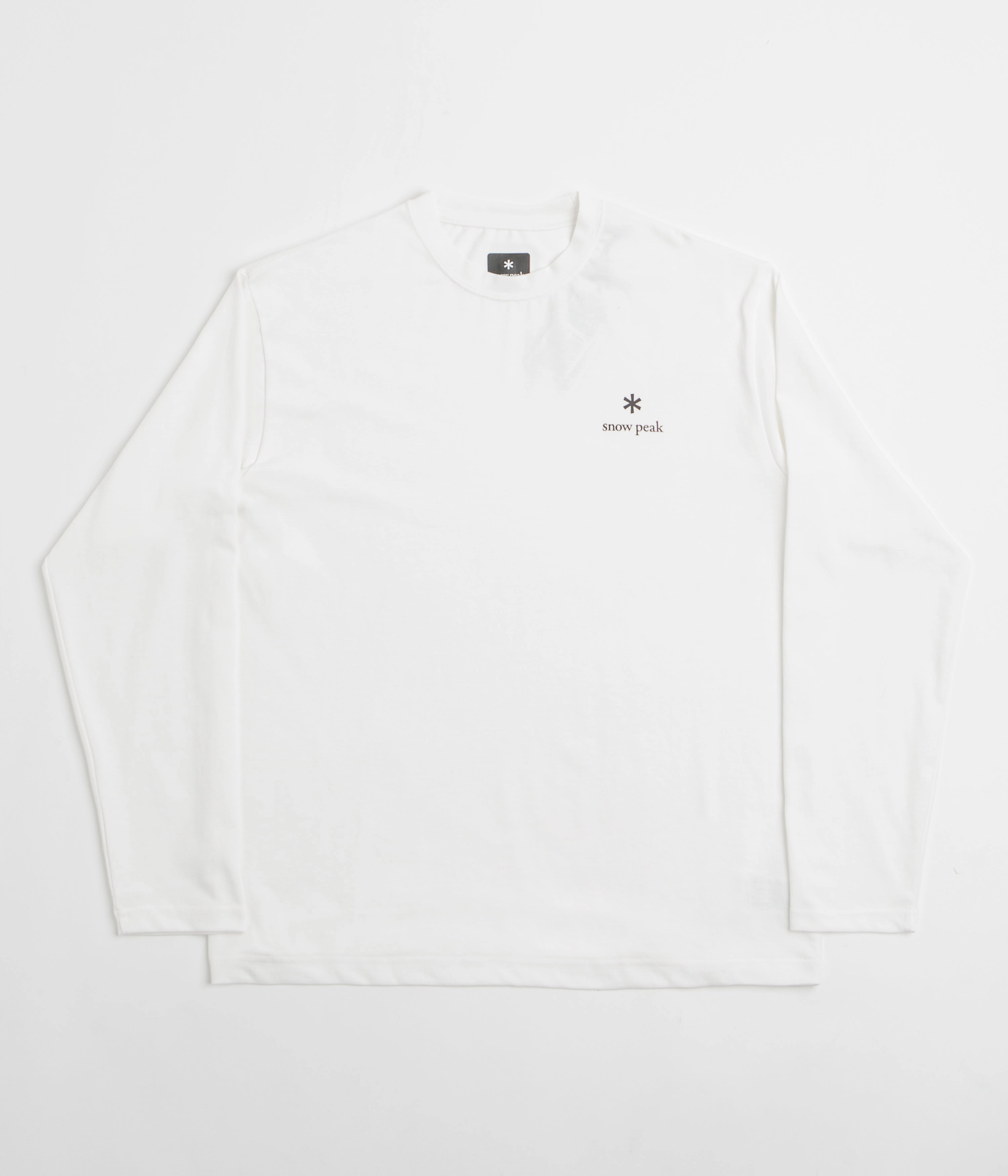 Snow Peak NSD Logo Long Sleeve T-Shirt - Off White Cozy Design informal gathering