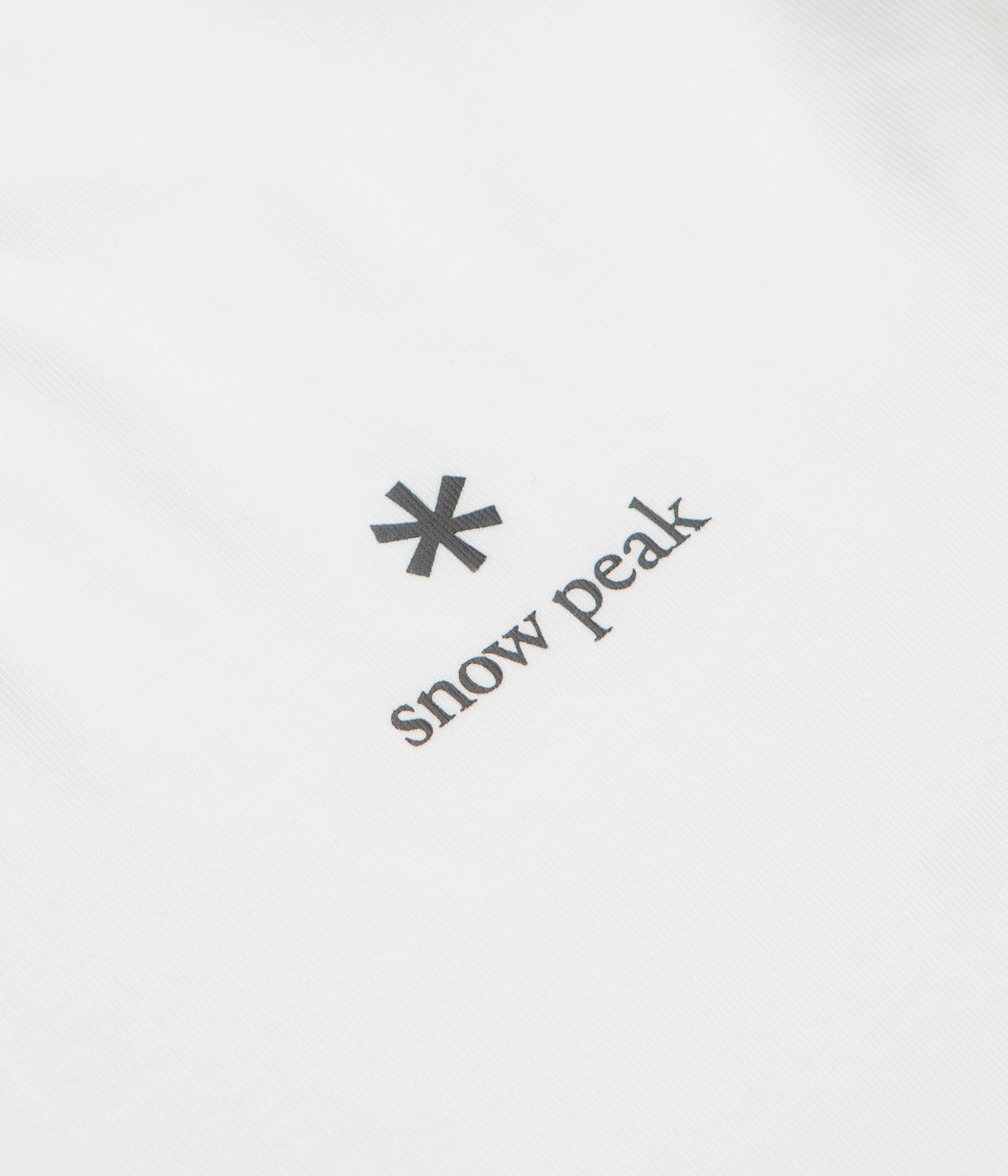 Layering Comfort Skin Friendly Blends Snow Peak NSD Logo Long Sleeve T-Shirt - Off White