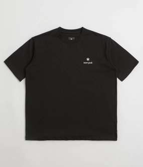Snow Peak NSD Logo T-Shirt - Black Relaxed Comfort futuristic