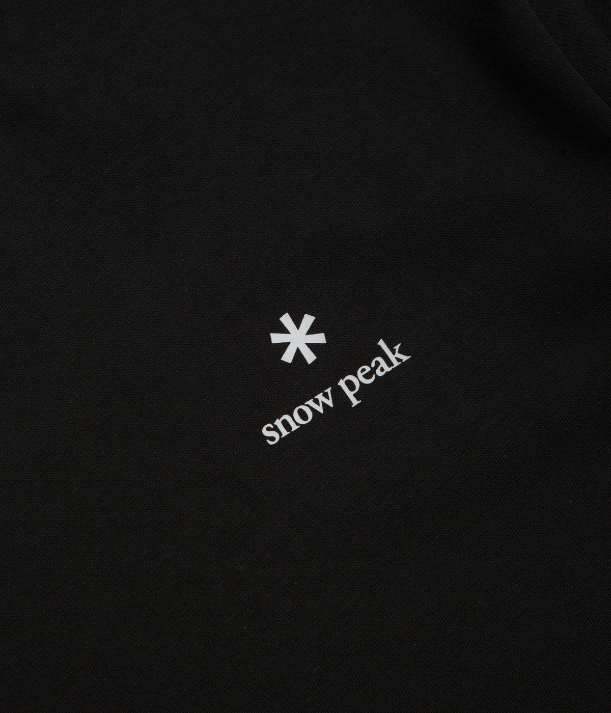 Snow Peak NSD Logo T-Shirt - Black Self Fabric Tape