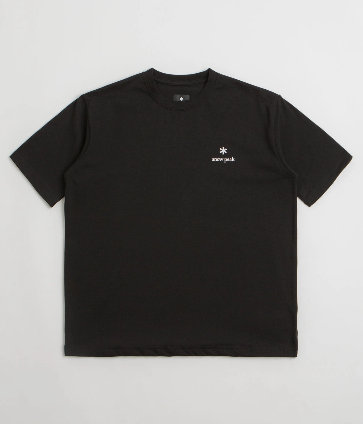 Snow Peak NSD Logo T-Shirt - Black Relaxed Comfort futuristic