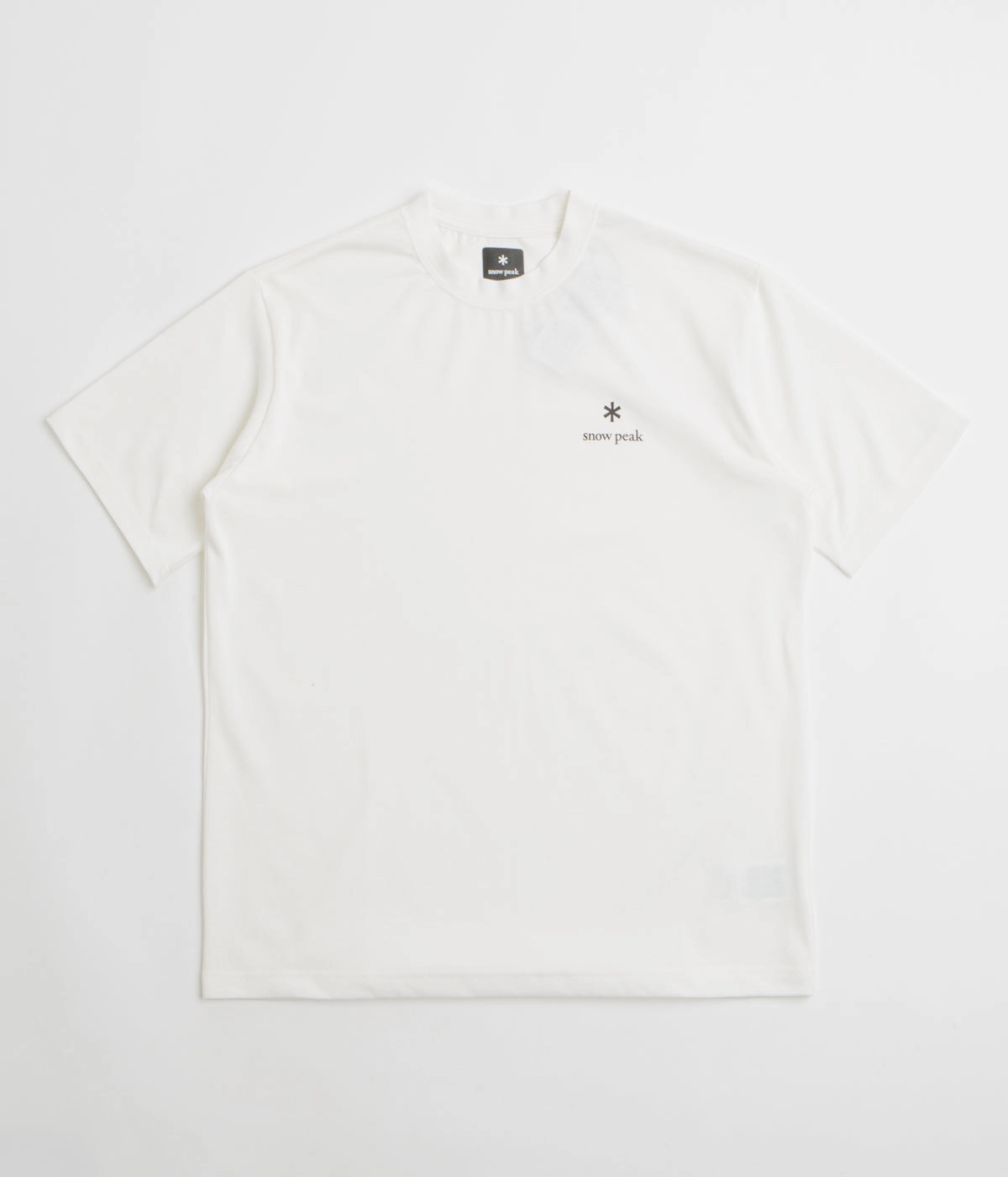 Snow Peak NSD Logo T-Shirt - Off White Hiking durability Modern Style