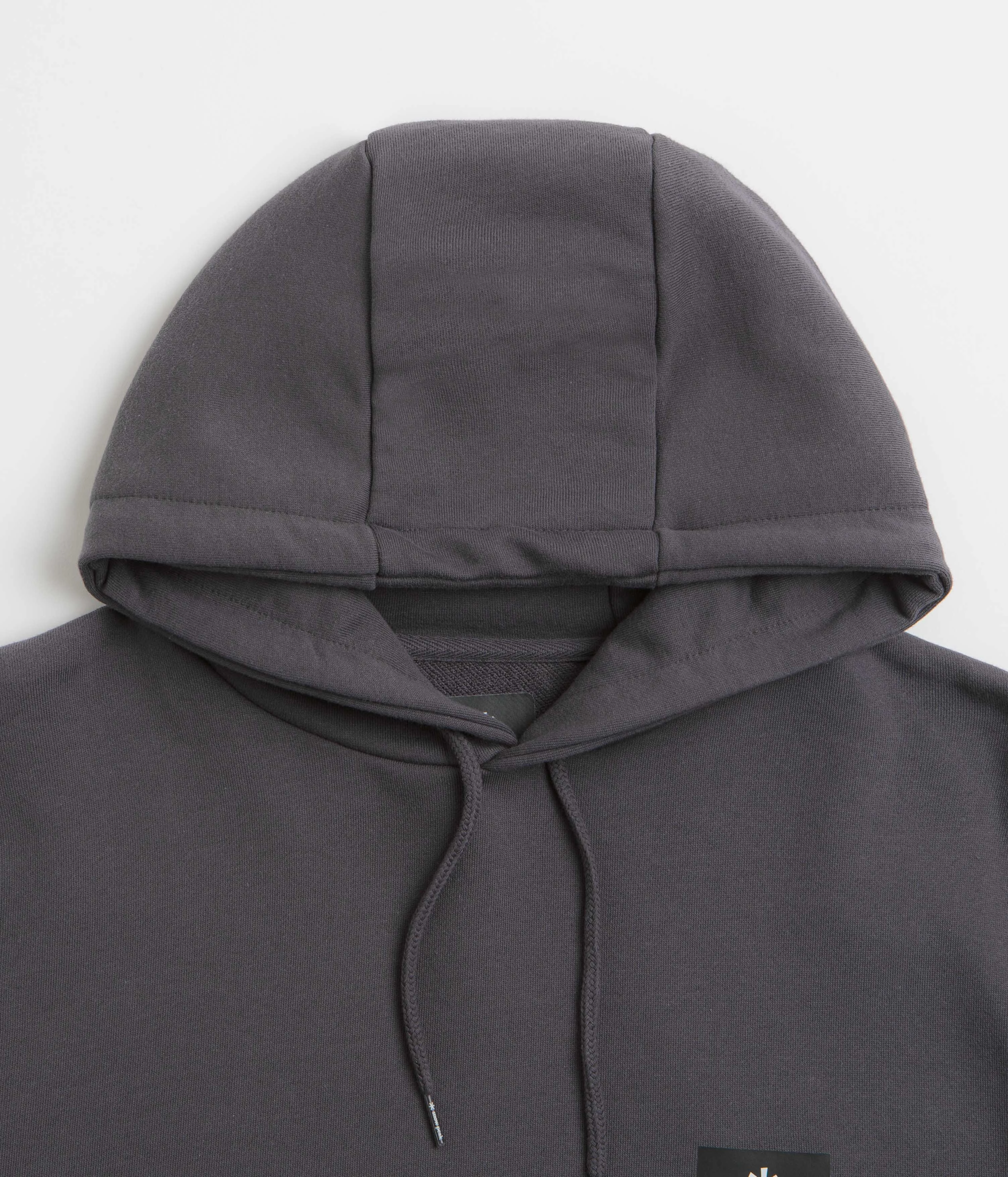 Snow Peak NSD Square Logo Hoodie - Charcoal Smooth Zipper Glide Elephant like