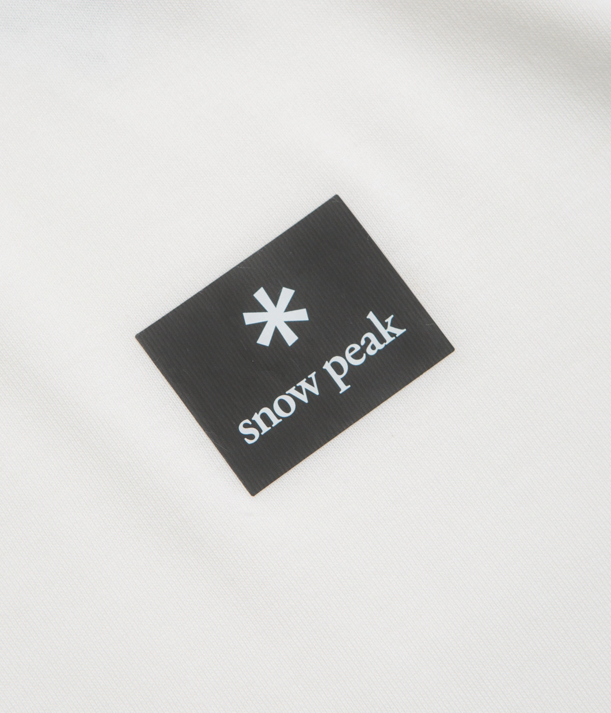 Minimalist Style Snow Peak NSD Square Logo T-Shirt - Off White