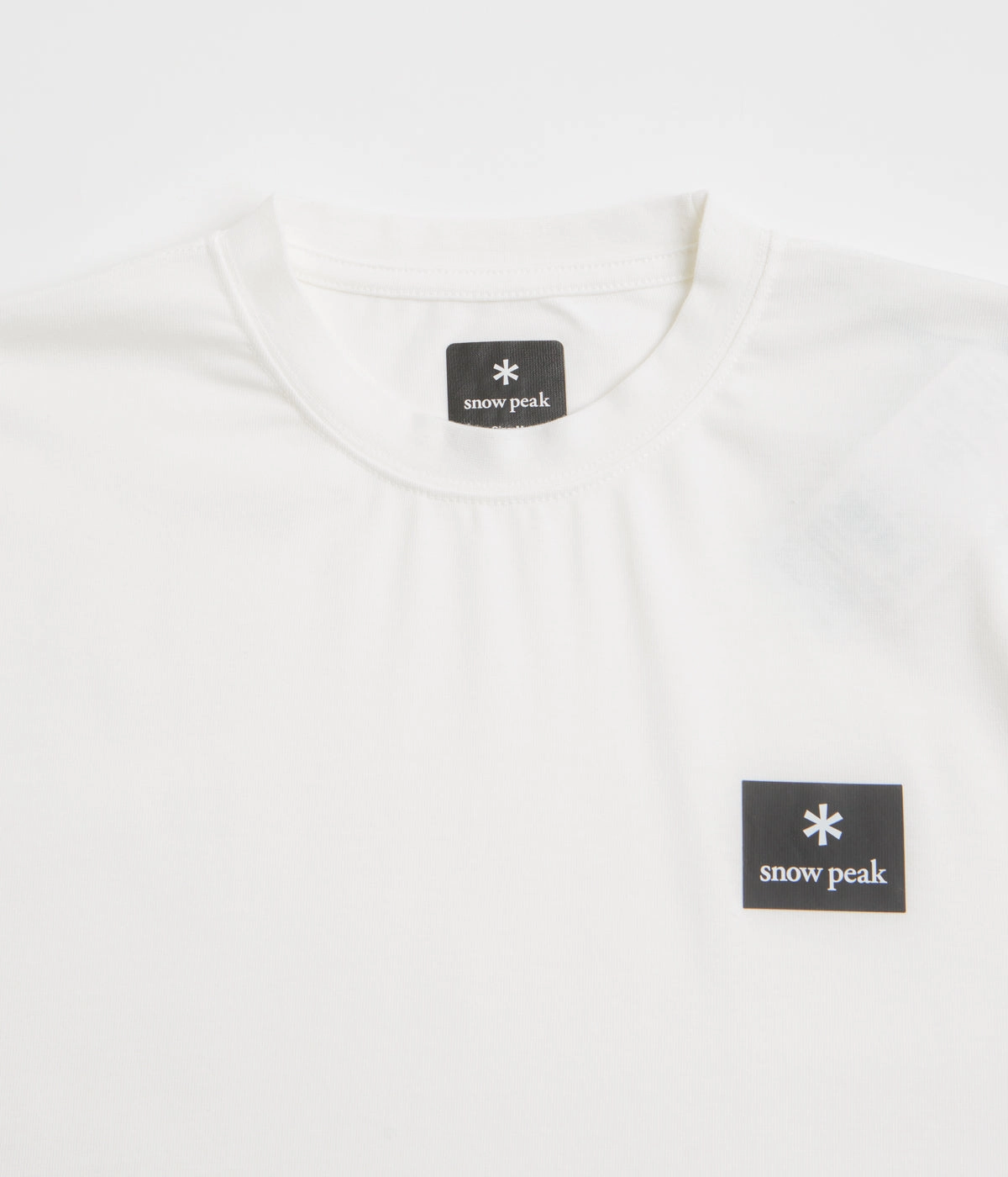 Snow Peak NSD Square Logo T-Shirt - Off White Sports Outfit
