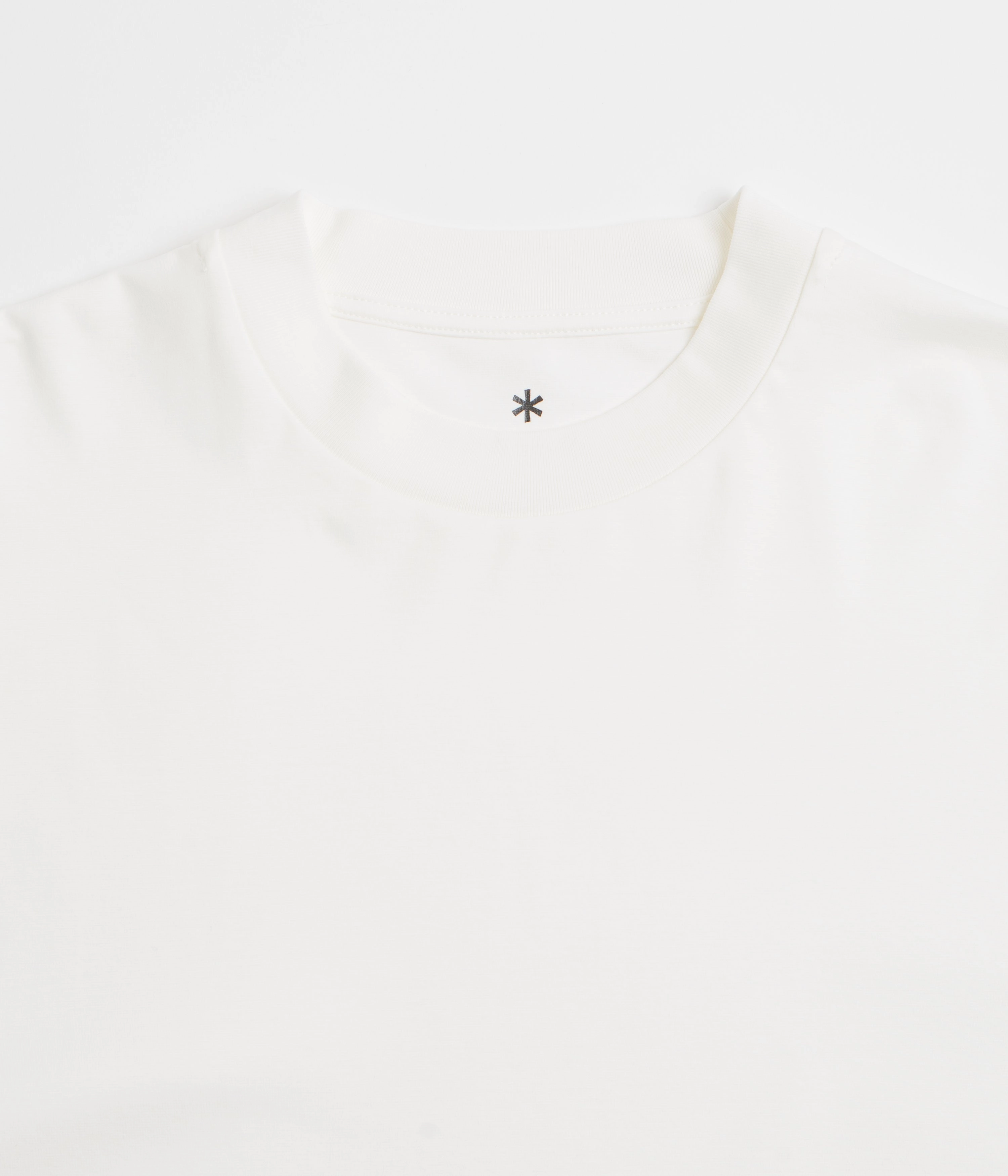 Comfy Casual Wear Retro nostalgia Snow Peak Organic Cotton Mercerized T-Shirt - White