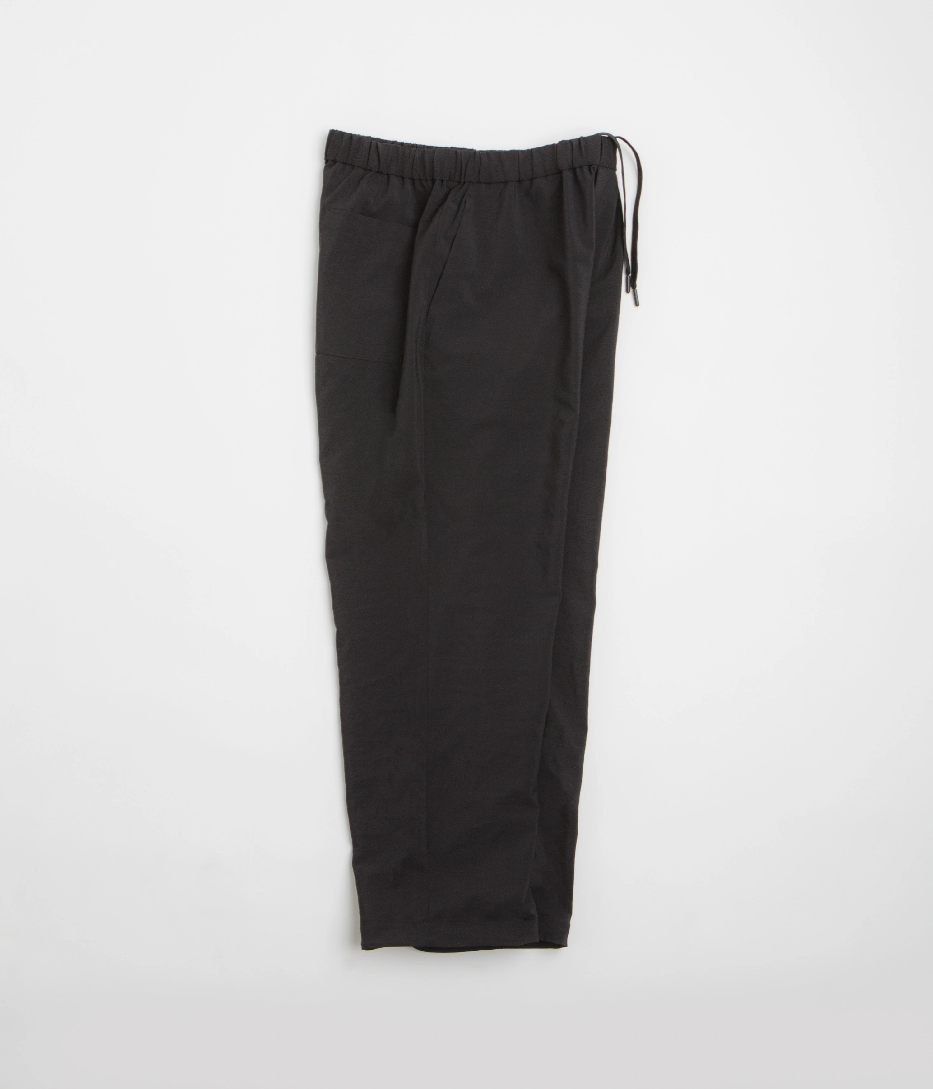 Snow Peak PE Light Poplin Pants - Black Low Profile Waistband
