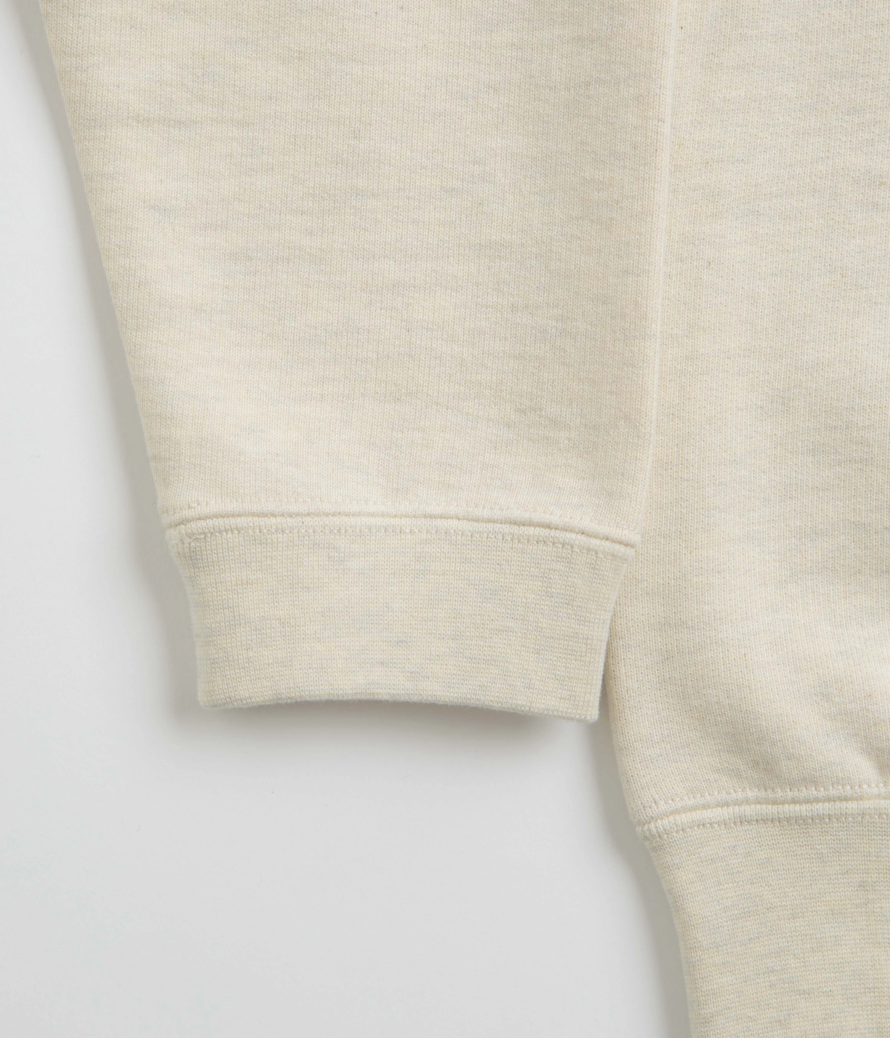 loop accents Chill Vibes Snow Peak Recycled Cotton Crewneck Sweatshirt - Oatmeal