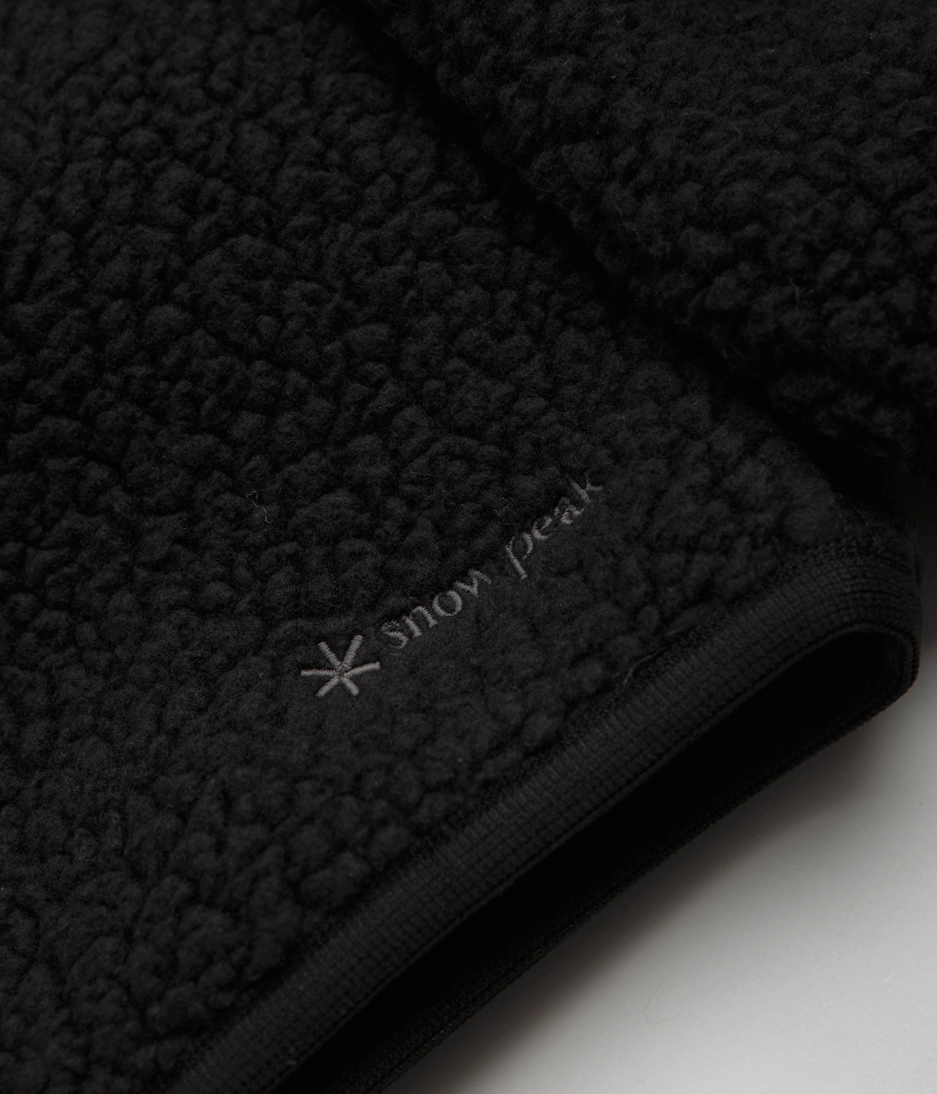 Snow Peak Thermal Boa Fleece Jacket - Black Casual Moment Layering Essential