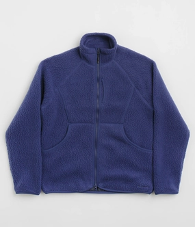 Breathable Feel Snow Peak Thermal Boa Fleece Jacket - Blue