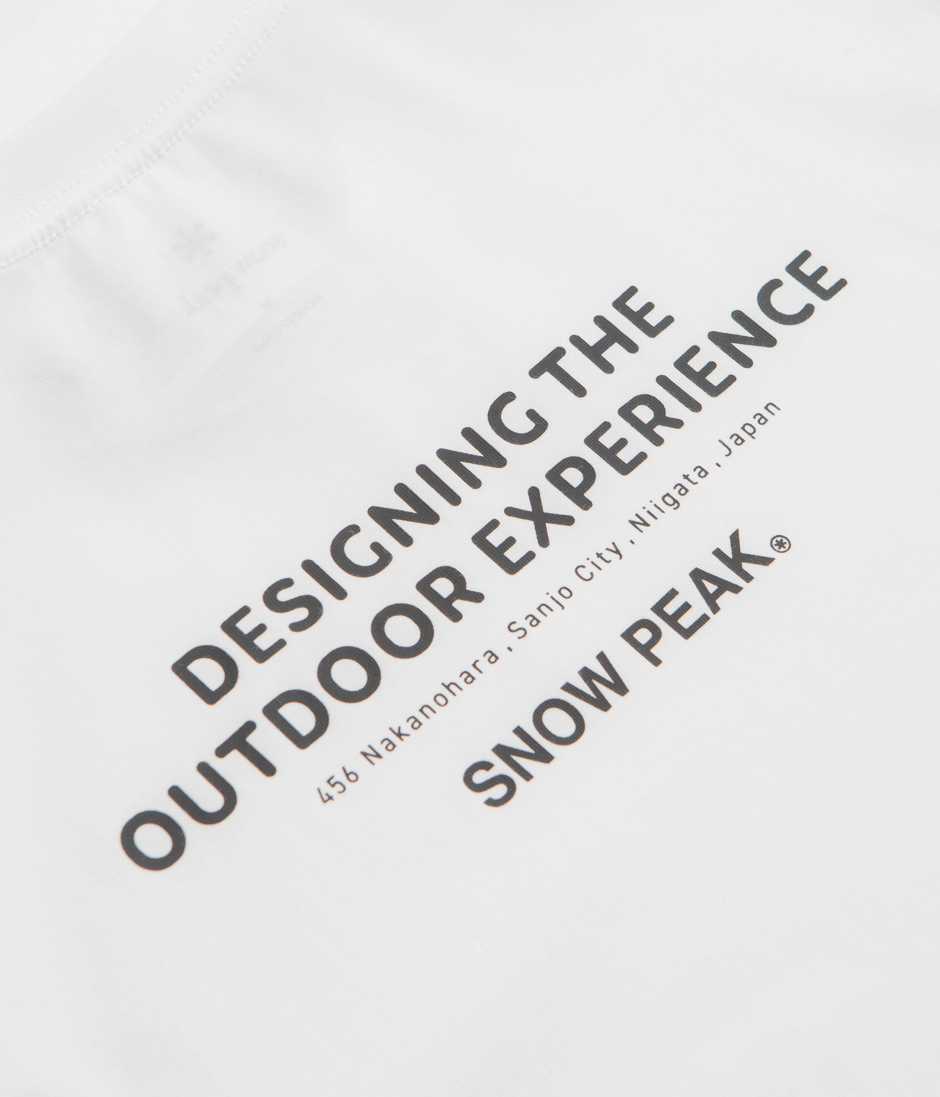 Snow Peak Typography Long Sleeve T-Shirt - Off White Functional Wearable