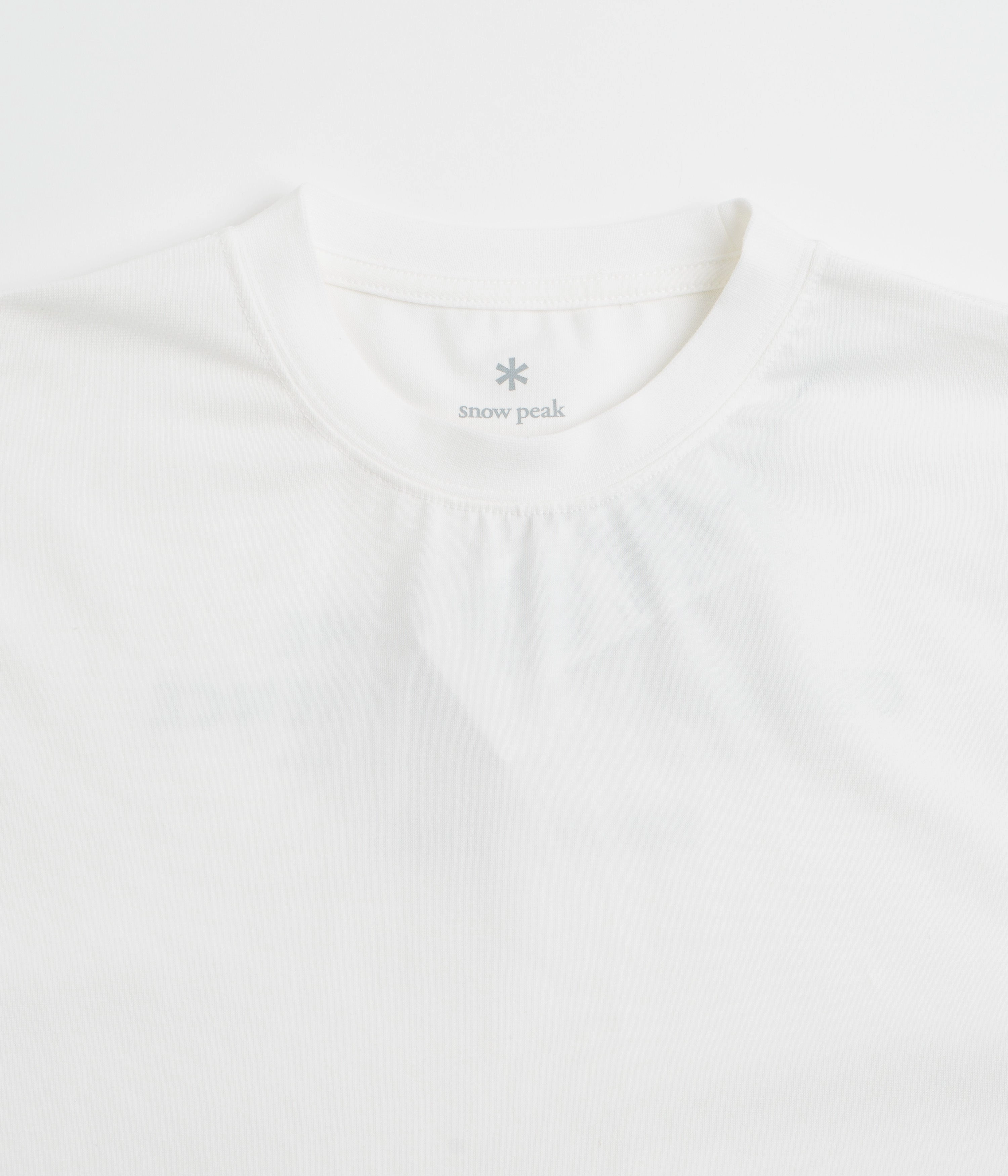 Snow Peak Typography Long Sleeve T-Shirt - Off White Fit For All