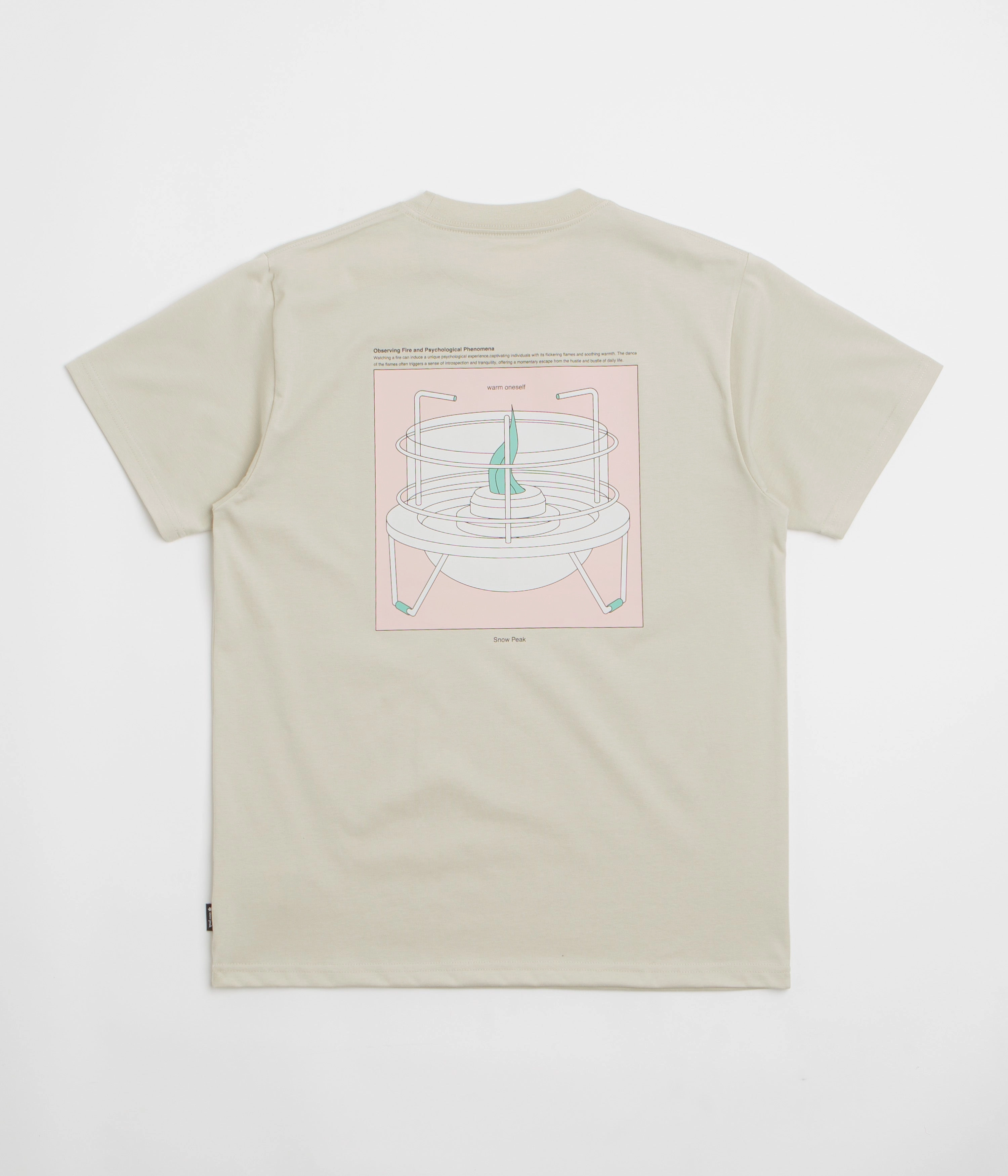 Stylish piece Snow Peak Warm Oneself T-Shirt - Light Beige