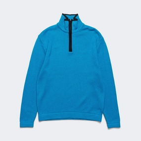 Funnel Neck Sweater - Aqua Cold Weather Look