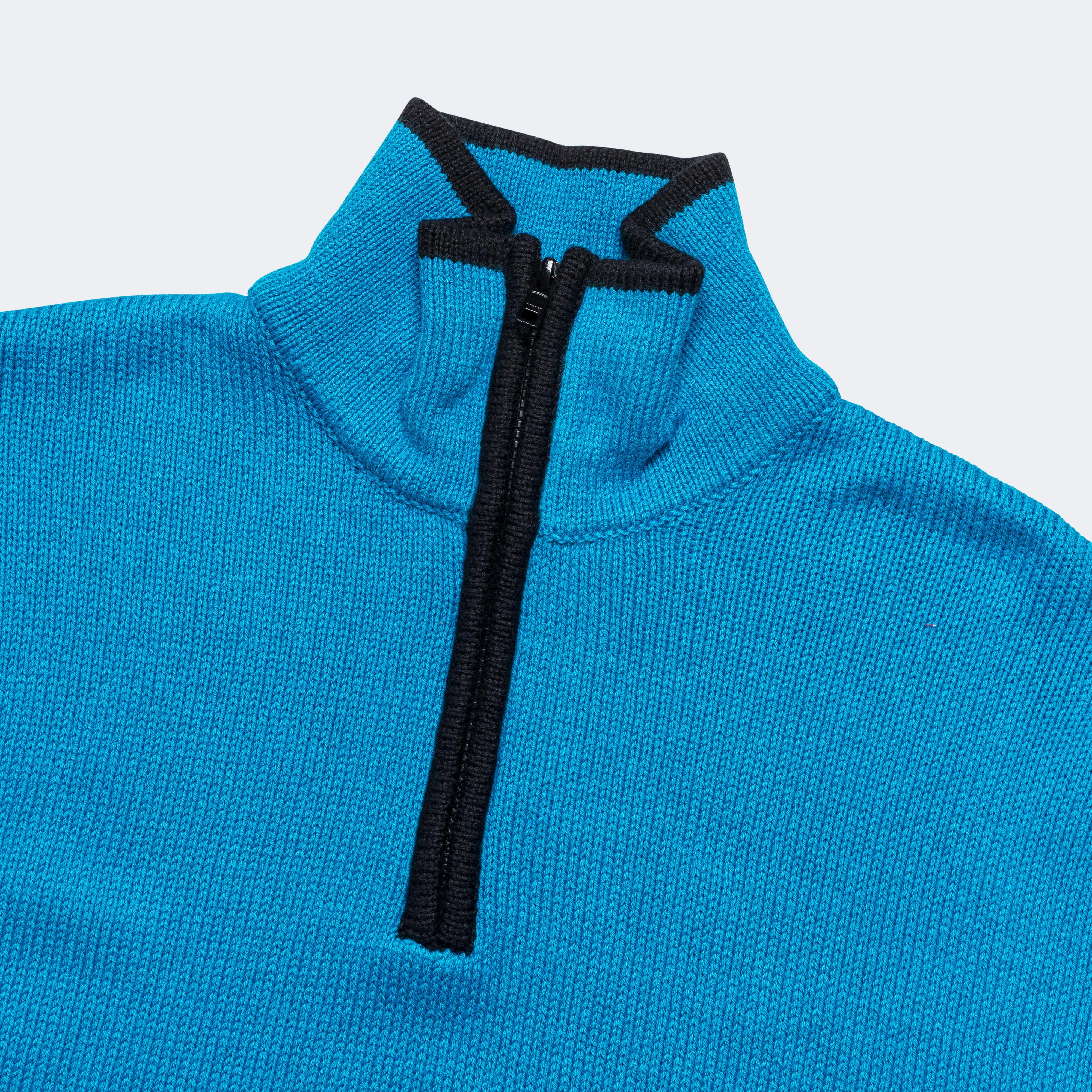 Hiking Essential wrinkle free Funnel Neck Sweater - Aqua
