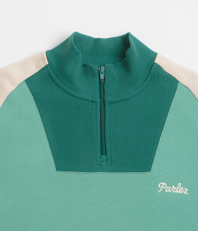 waterproof Parlez Zenith 1/4 Zip Sweatshirt - Sage Shore