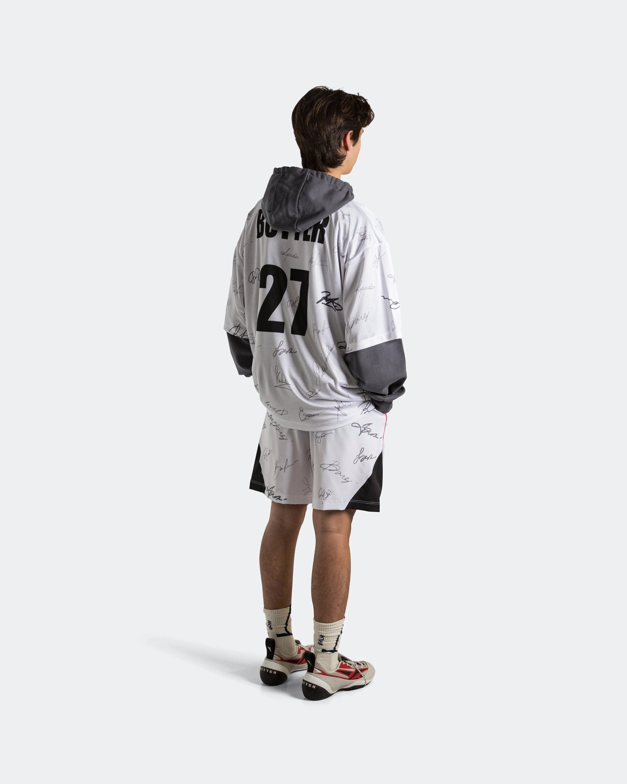 product surfing suitability product stain resistant convenience Soccer Hybrid Hoodie x Botter - Autograph Print