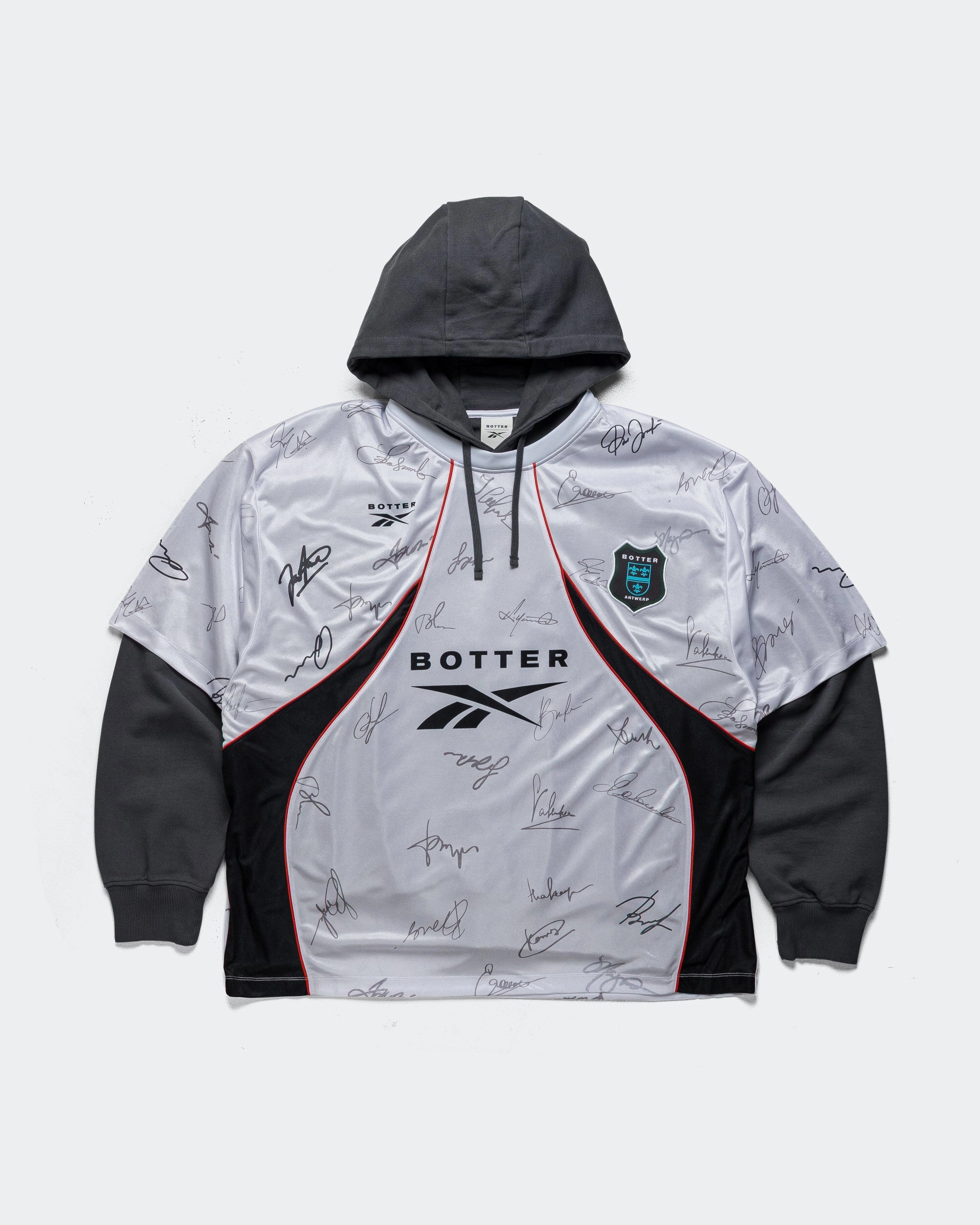Soccer Hybrid Hoodie x Botter - Autograph Print Minimal Comfort Plus Size