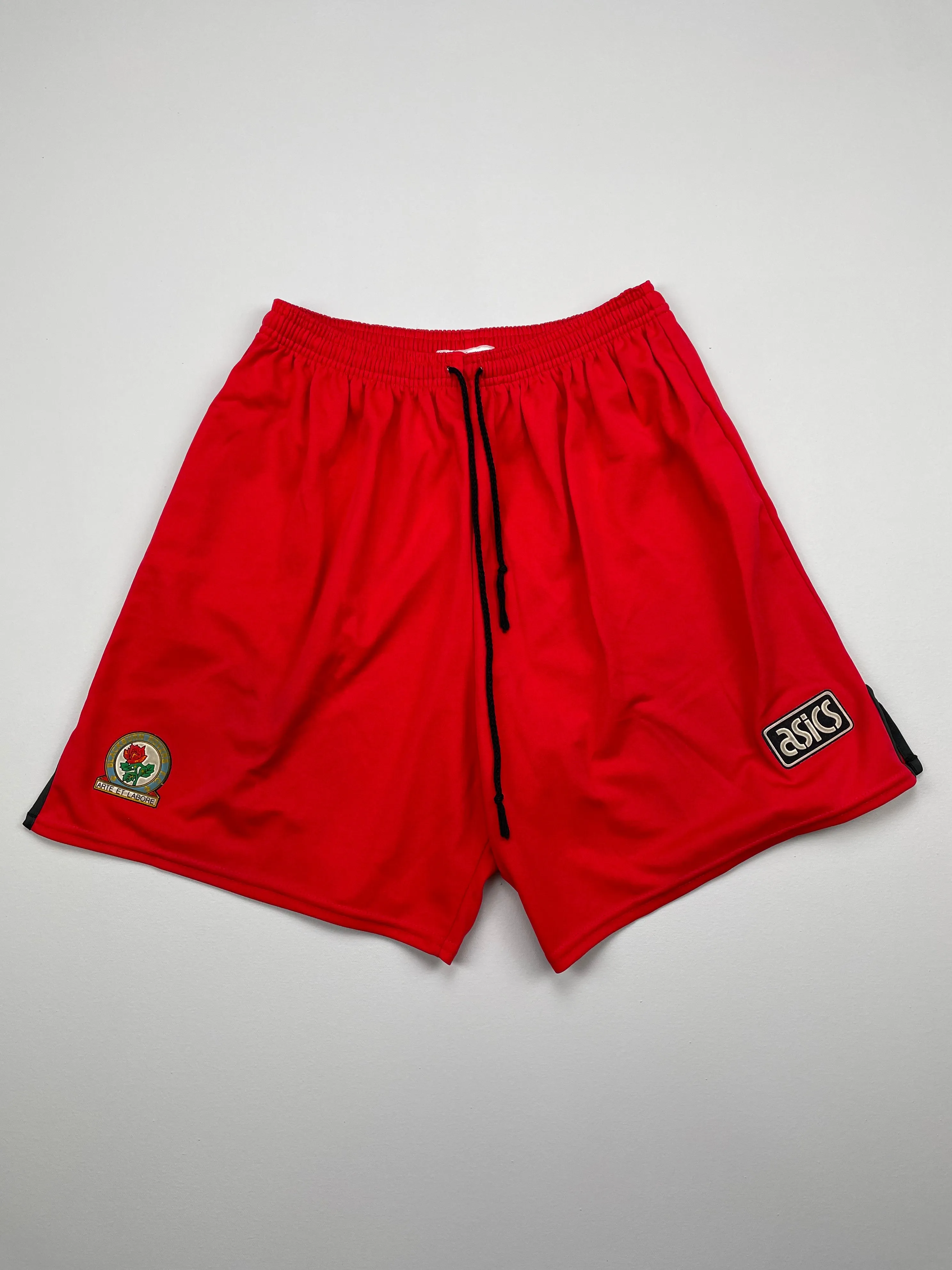 1996/98 BLACKBURN ROVERS AWAY SHORTS (L) ASICS Animal Print