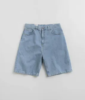 Carhartt Brandon Shorts - Stone Bleached Blue Rough texture