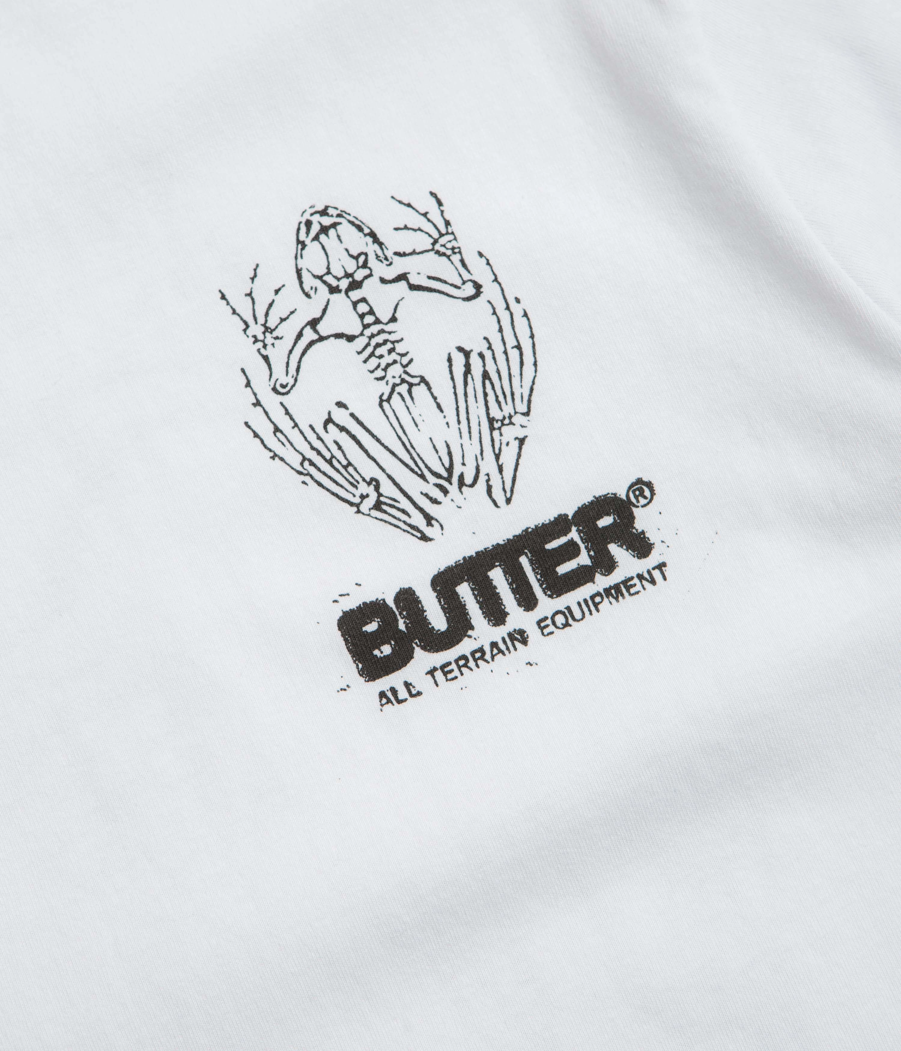 Casual Layer Durable Stitching Butter Goods Fossil T-Shirt - White
