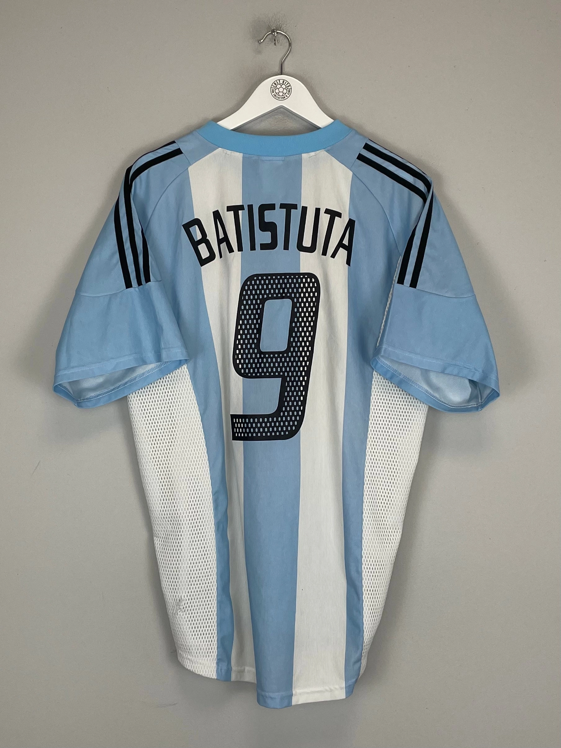 2002/04 ARGENTINA BATISTUTA #9 HOME SHIRT (XL) ADIDAS Sport Style