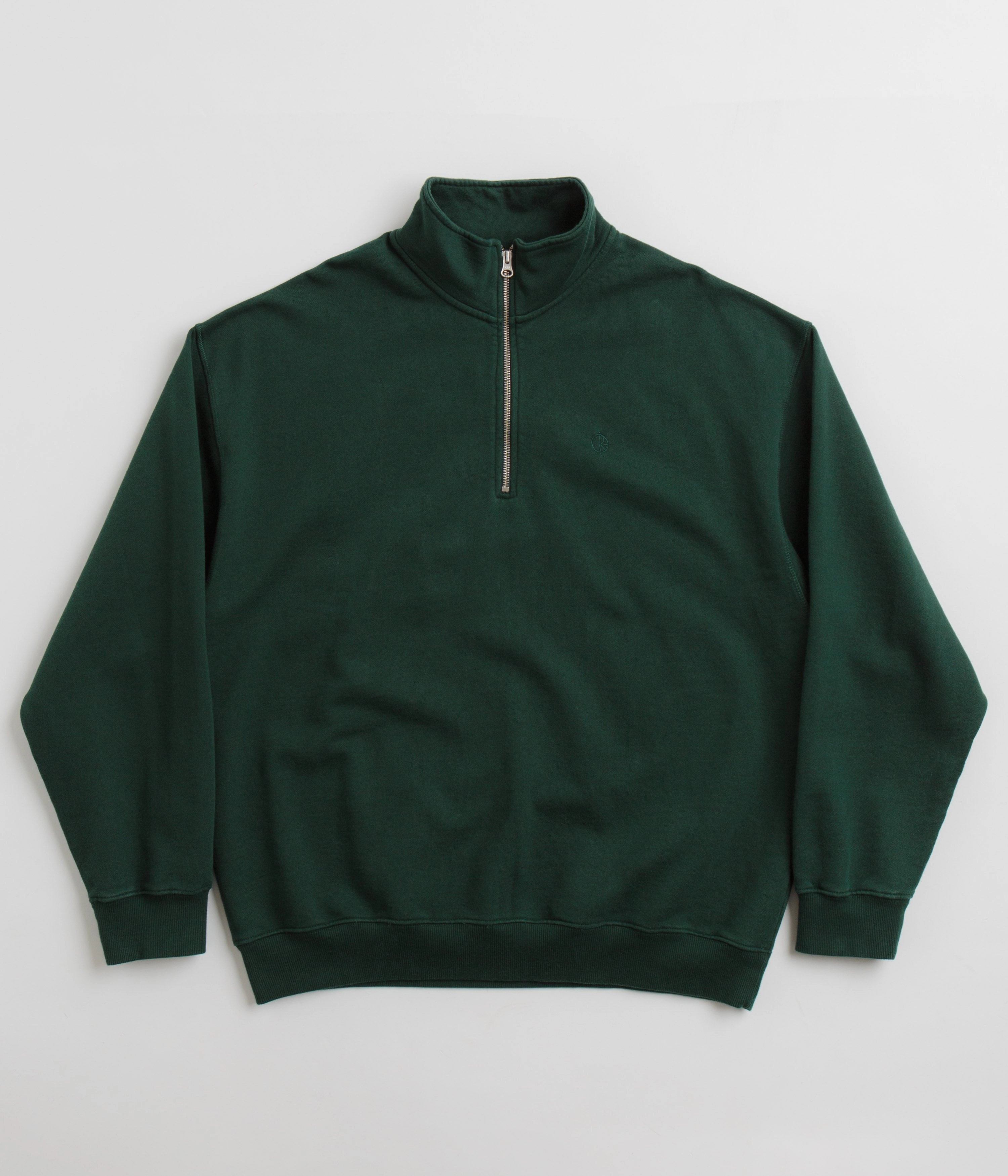 Polar Frankie Half Zip Sweatshirt - Dark Emerald High End