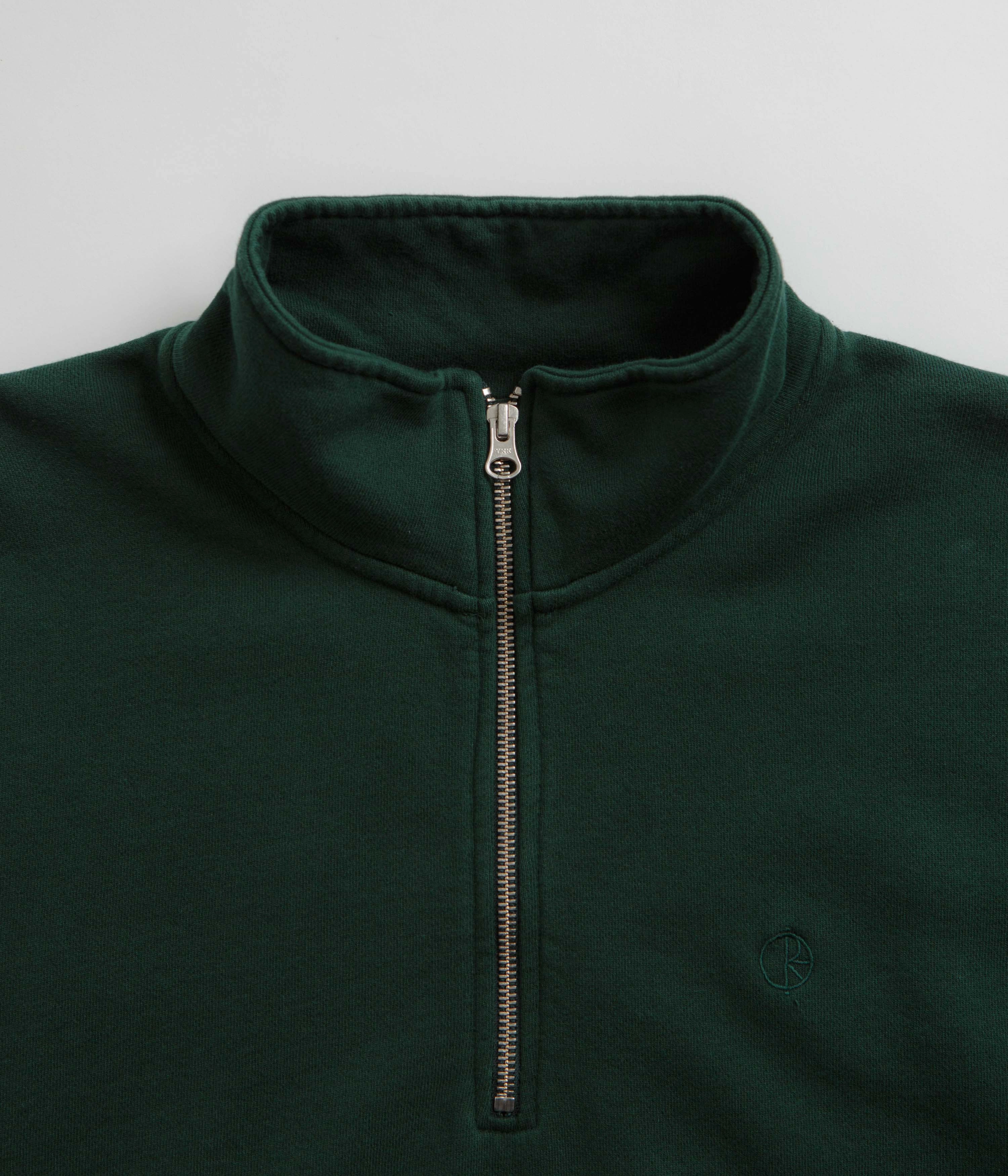 product group cooperation Classic Fit Polar Frankie Half Zip Sweatshirt - Dark Emerald