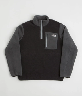 The North Face Yumiori 1/4 Zip Fleece - TNF Black / Asphalt Grey / Monument Grey Soft Core Thermal Feel