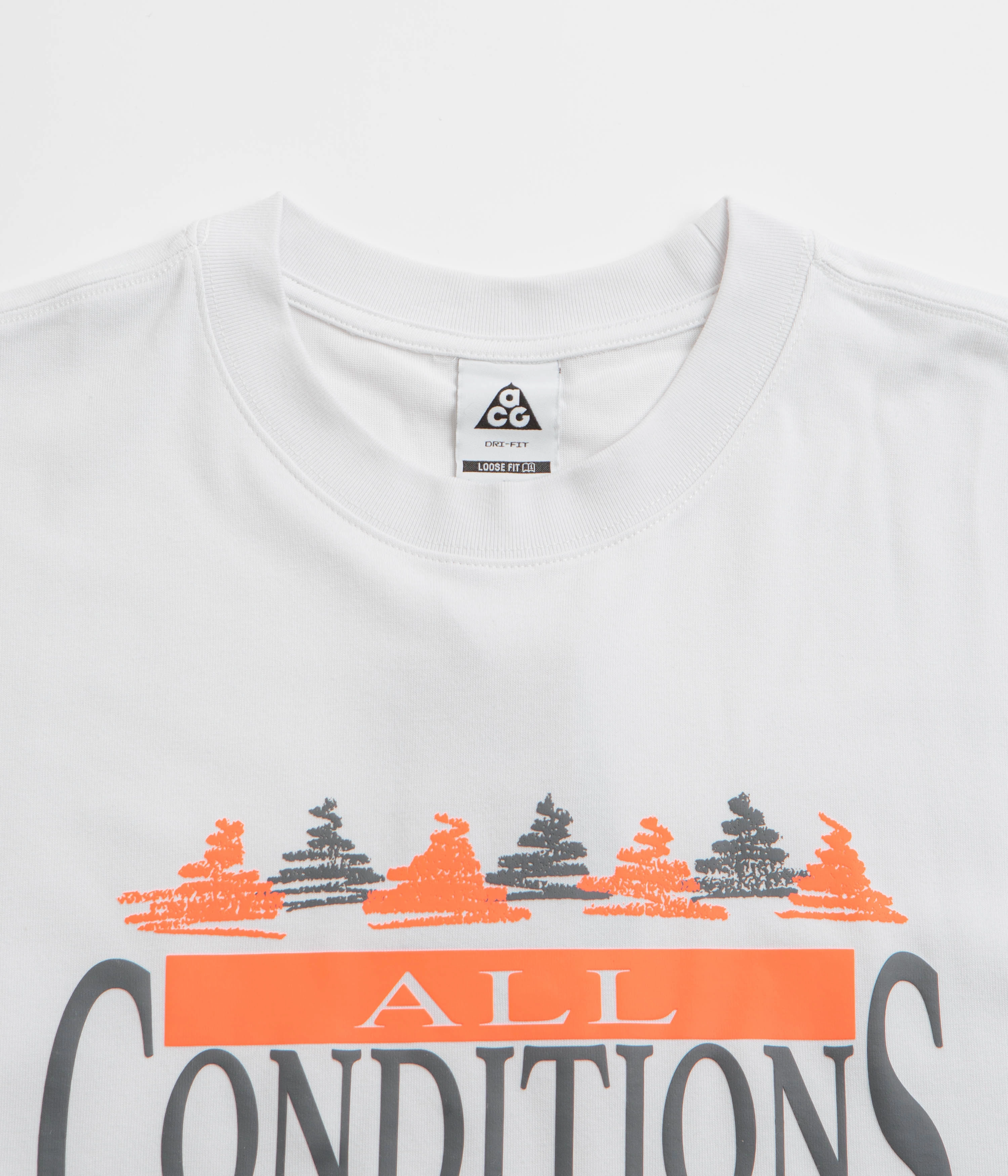 Nike ACG Frontier T-Shirt - Summit White Compact Stitch Pattern Premium Comfort