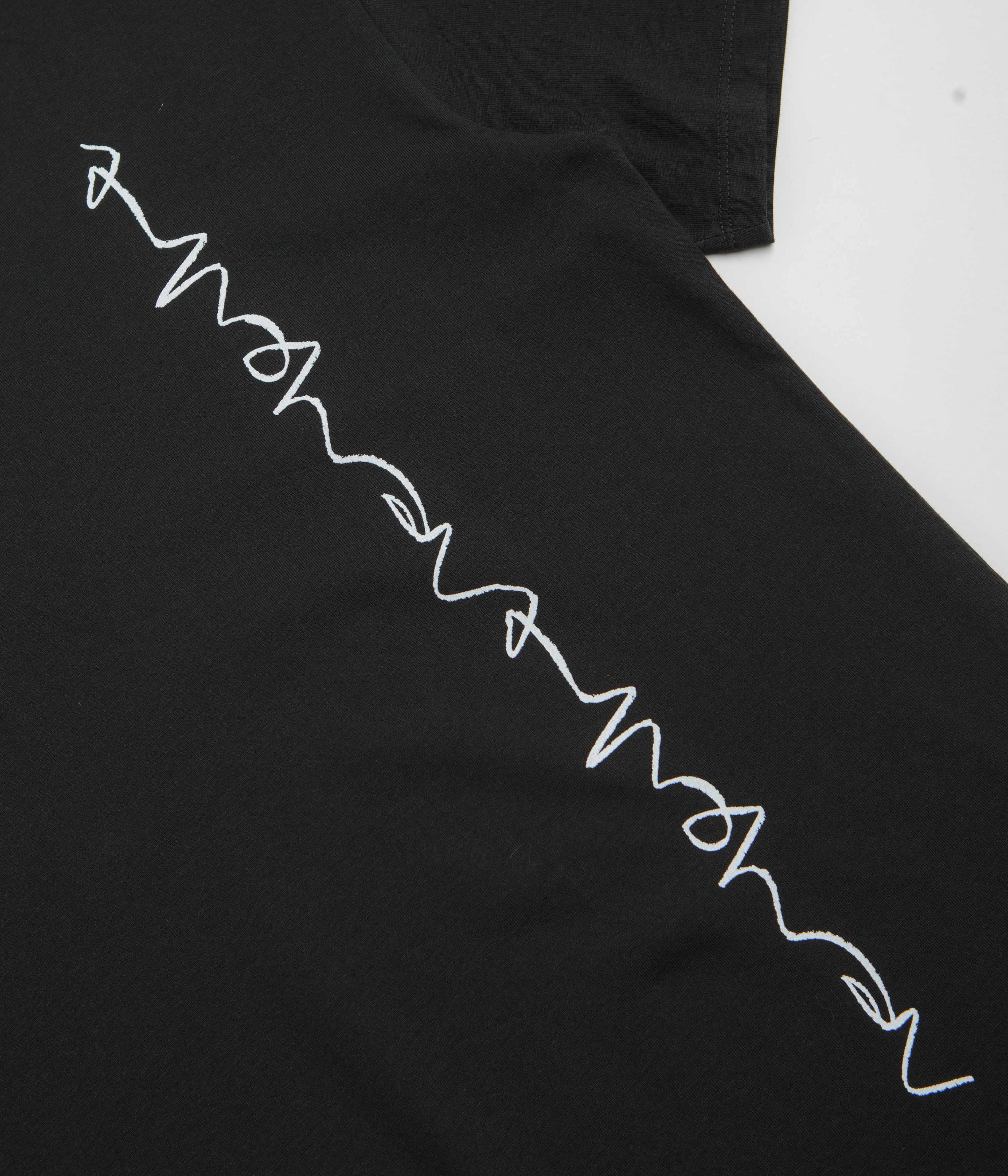 Anti-bacterial Poetic Collective Crayon Chain T-Shirt - Black