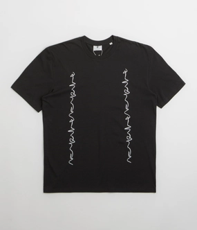 Casual Statement Poetic Collective Crayon Chain T-Shirt - Black
