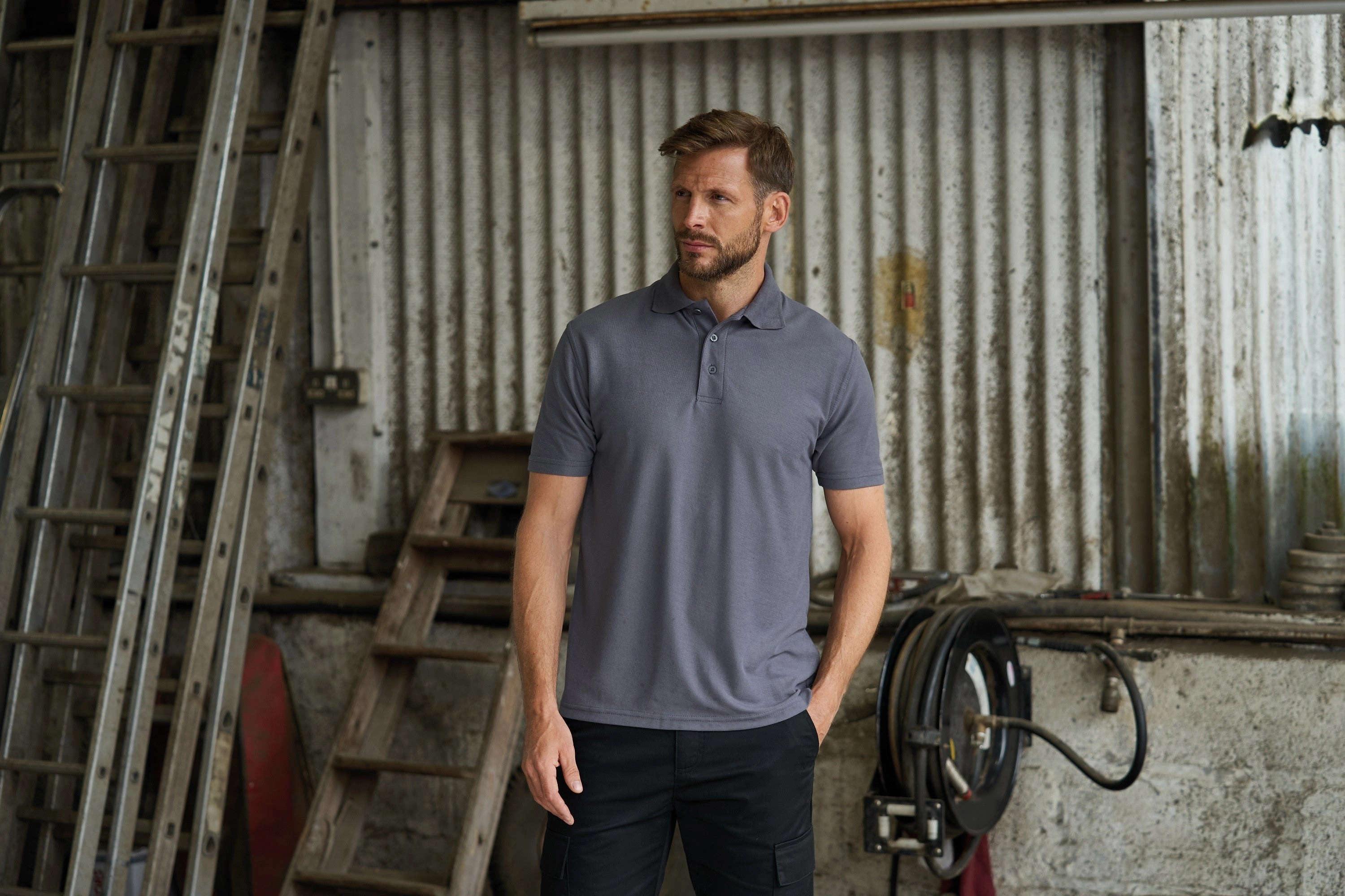 All Day Comfort Pro Polyester Polo | BLACK