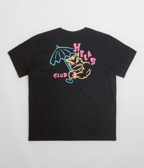 Travel Trend Light Casual Wear Helas Bad T-Shirt - Black