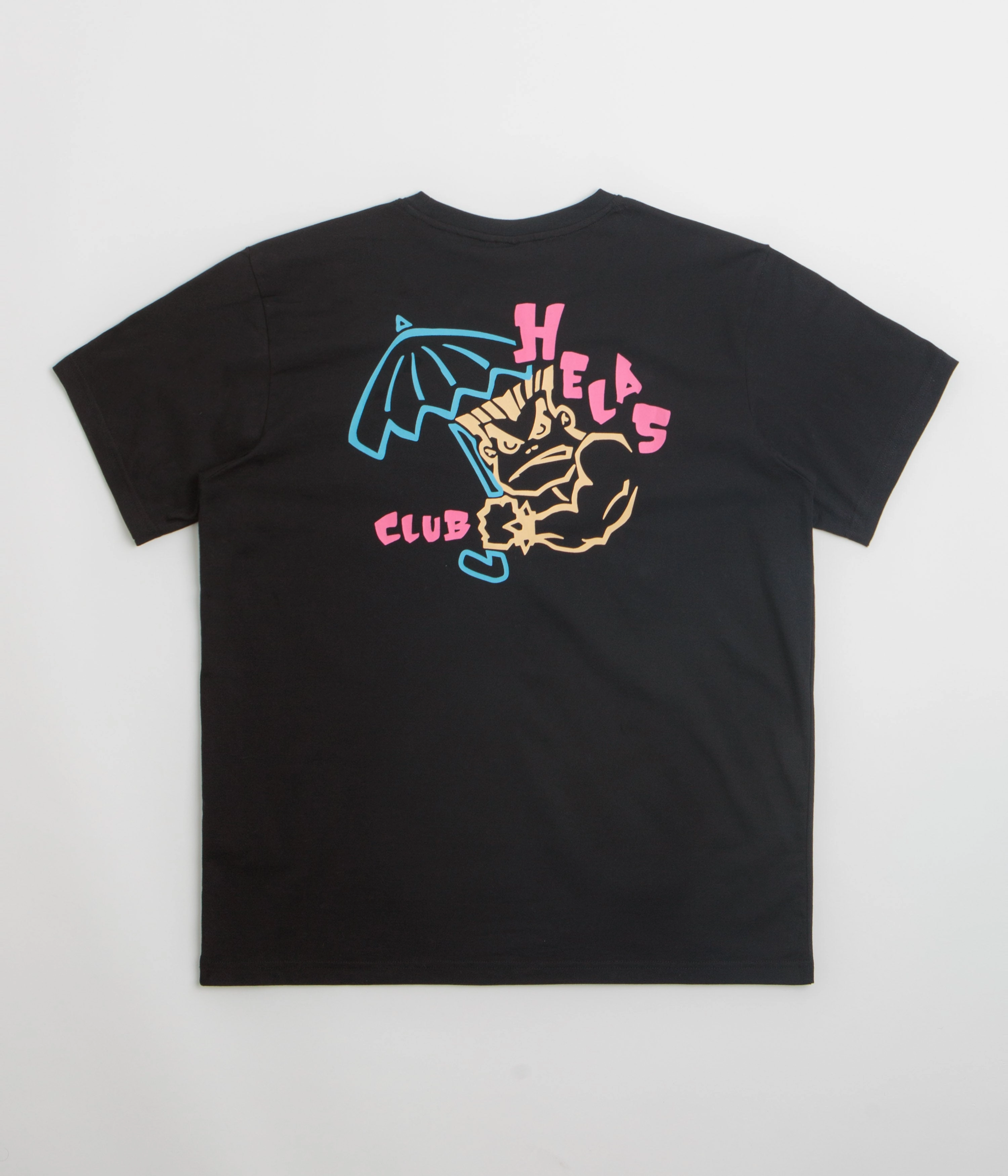 Travel Trend Light Casual Wear Helas Bad T-Shirt - Black