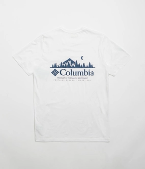 Columbia Rapid Ridge Back Graphic II T-Shirt - White / Heavenly Horizons Loose fitting comfort